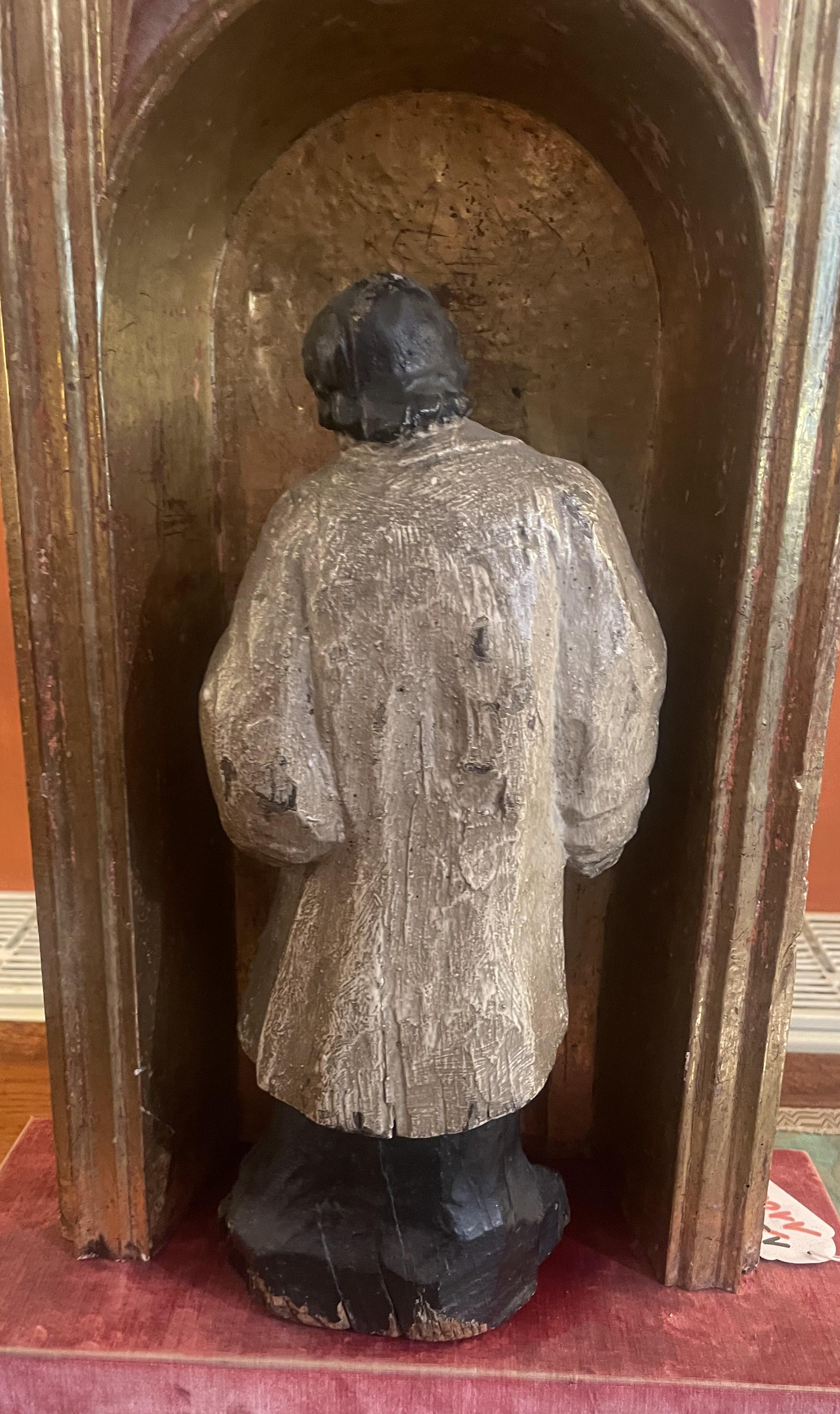 Hornacina De Madera Dorada Del Siglo XVII en Bueno estado para la venta en Brussels, Brussels