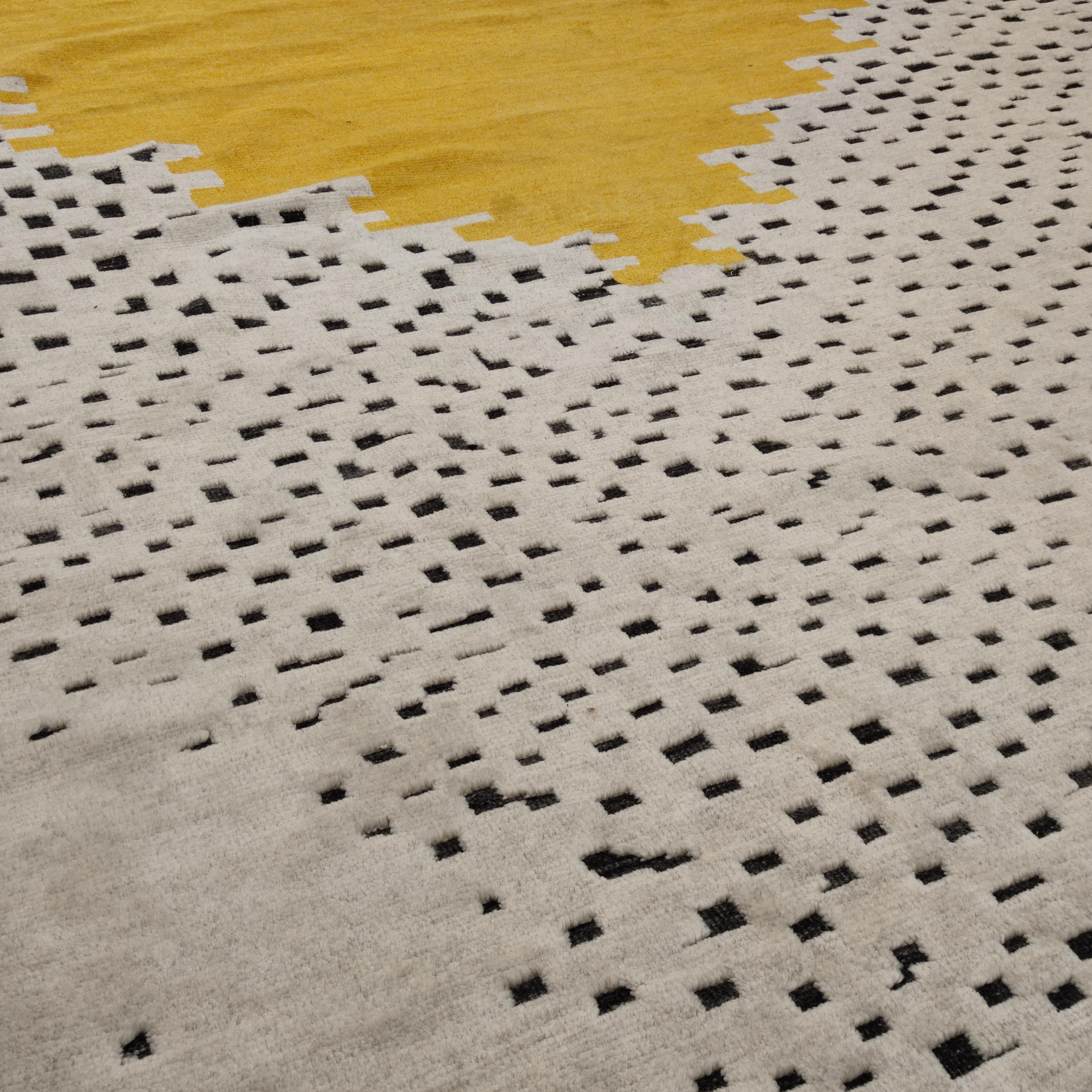 Indian 'Niches' Contemporary Design Rug by Simone Haug for Alberto Levi Gallery For Sale