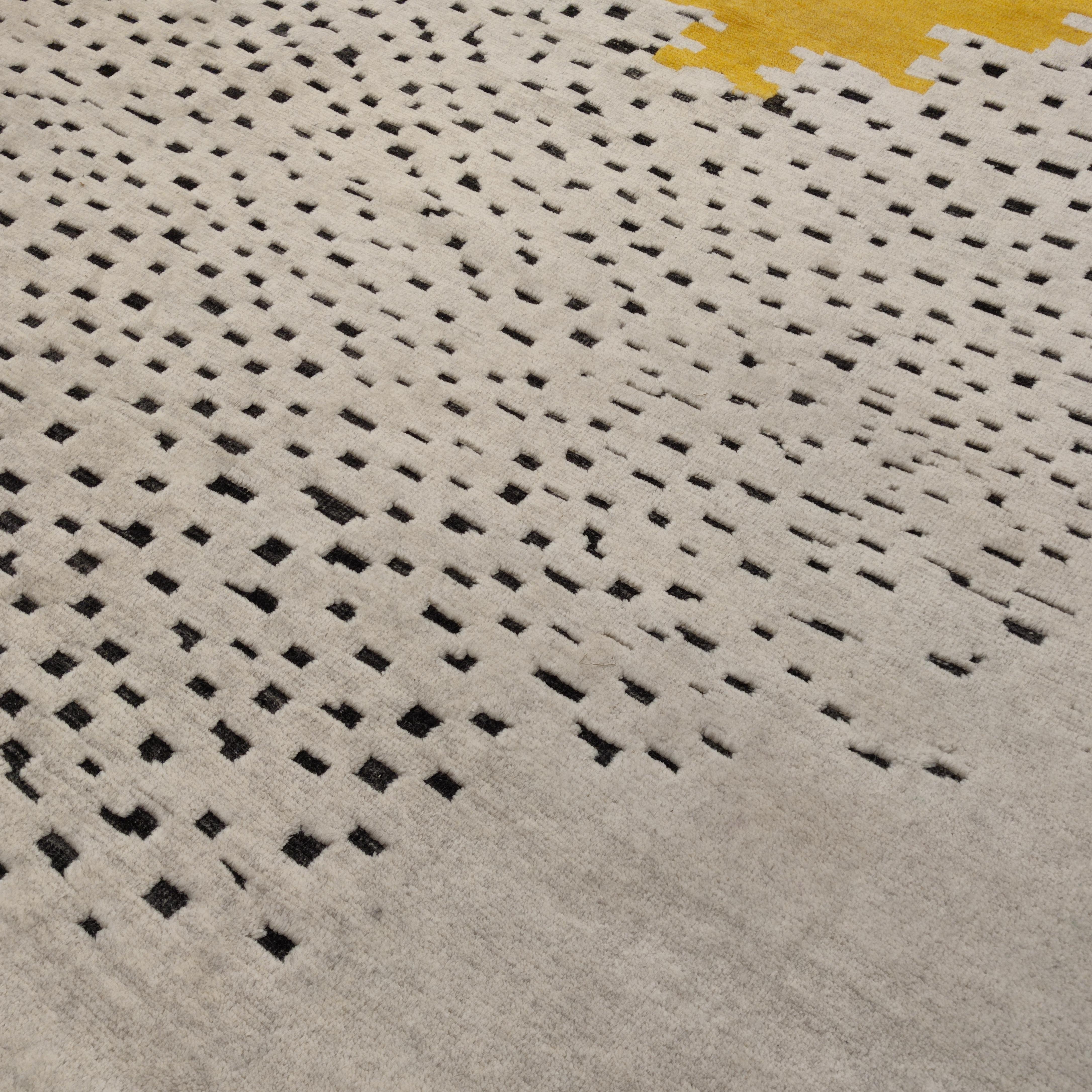 Hand-Knotted 'Niches' Contemporary Design Rug by Simone Haug for Alberto Levi Gallery For Sale