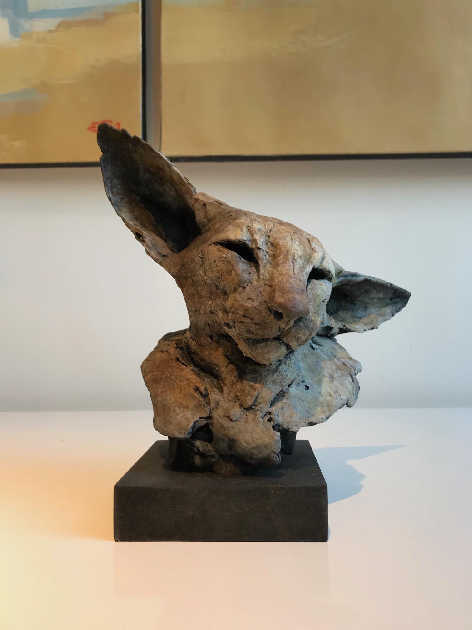 Nichola Theakston - ''Bastet Study 2'', Contemporary Bronze Sculpture  Portrait of a Bastet, Cat at 1stDibs
