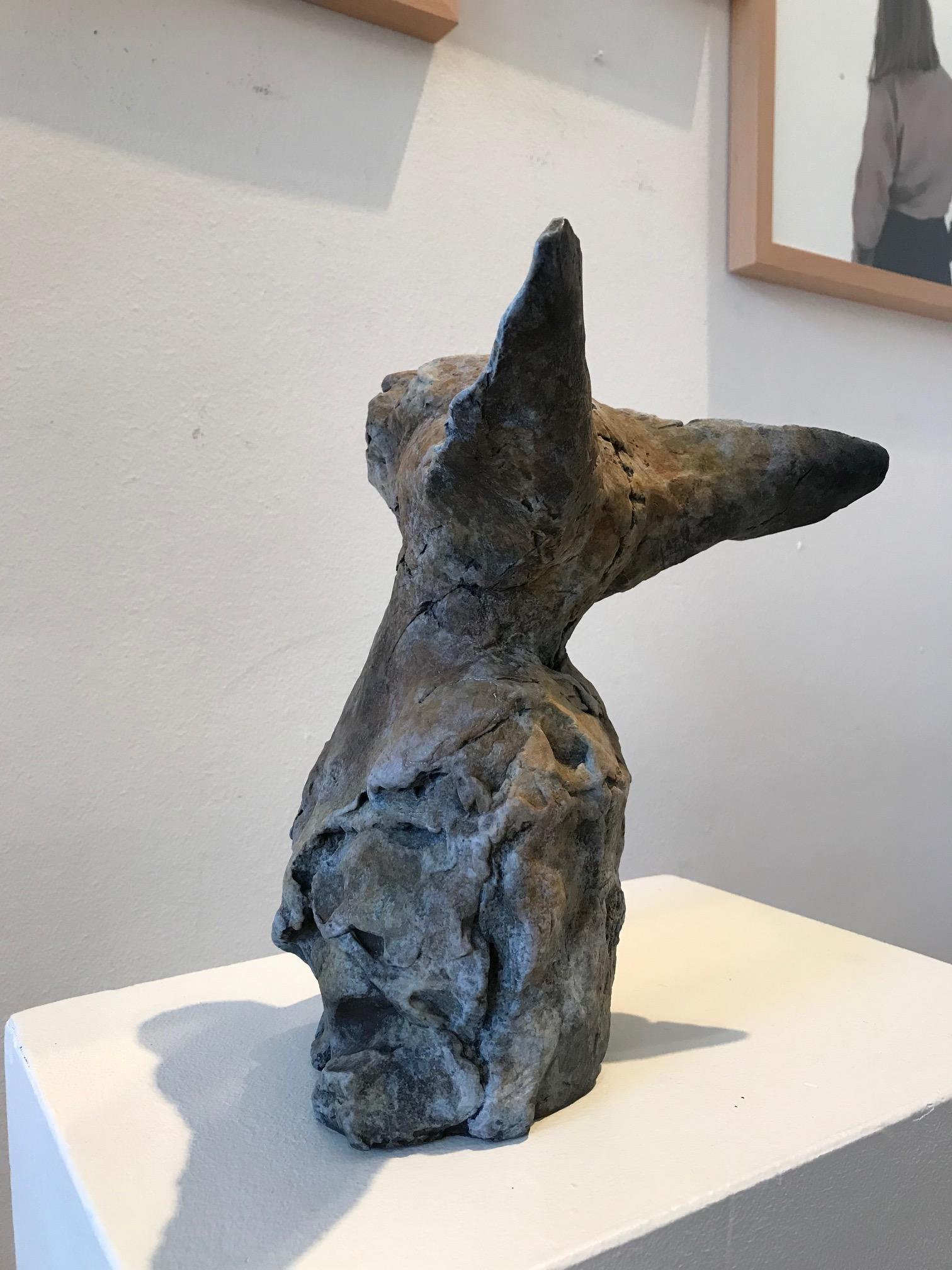 ''Bastet Study 3'', Contemporary Bronze Sculpture Portrait of a Bastet, Cat 1