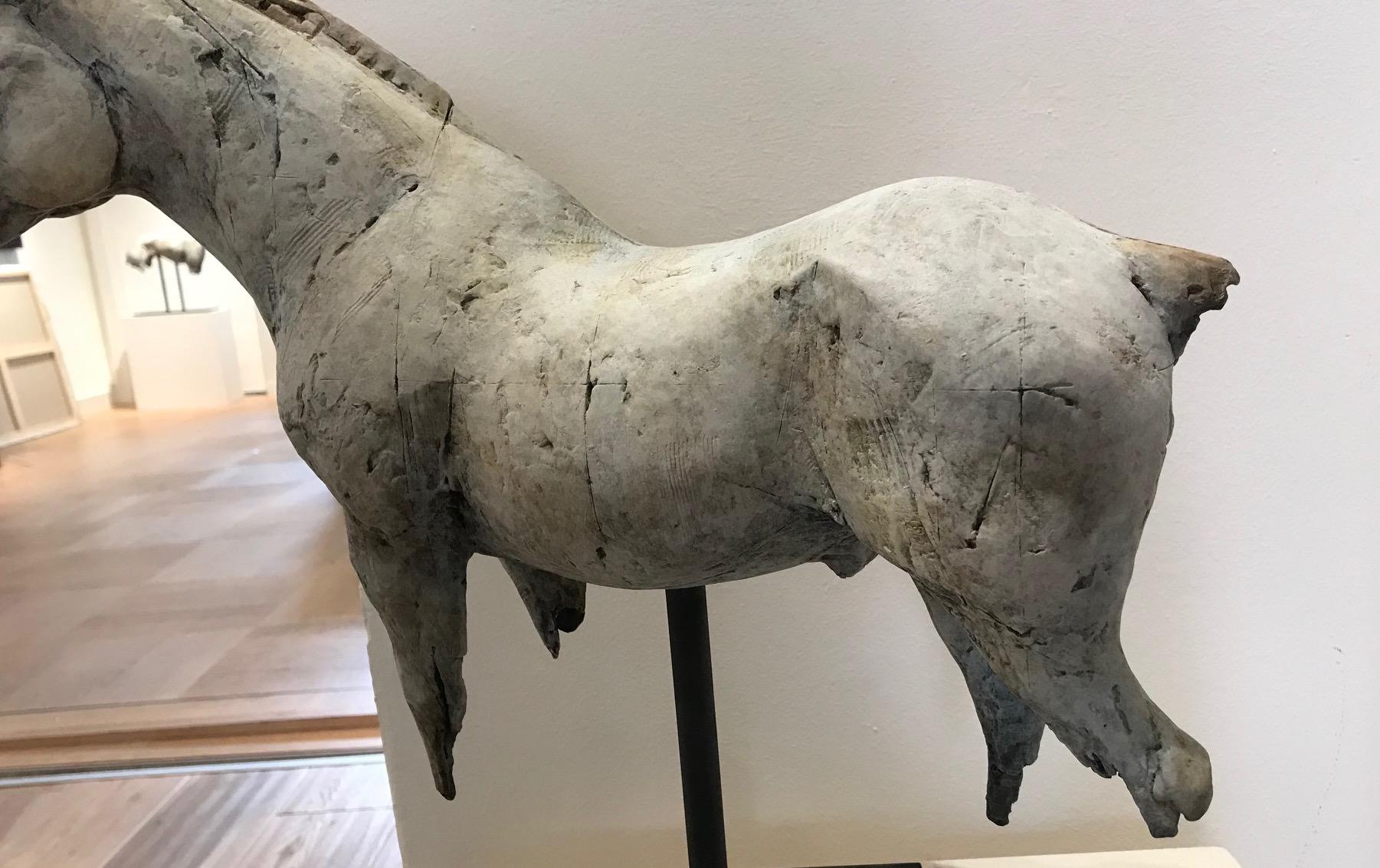 ''Draught Horse'', Contemporary Bronze Sculpture Portrait of a Brown Horse 4