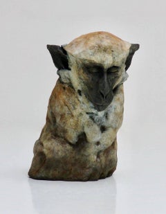 ''Monkey Sketch 1'', Contemporary Bronze Sculpture of a Primate, Monkey