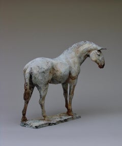 ''Resting with Ancients'', Contemporary Bronze Sculpture Portrait of a Horse