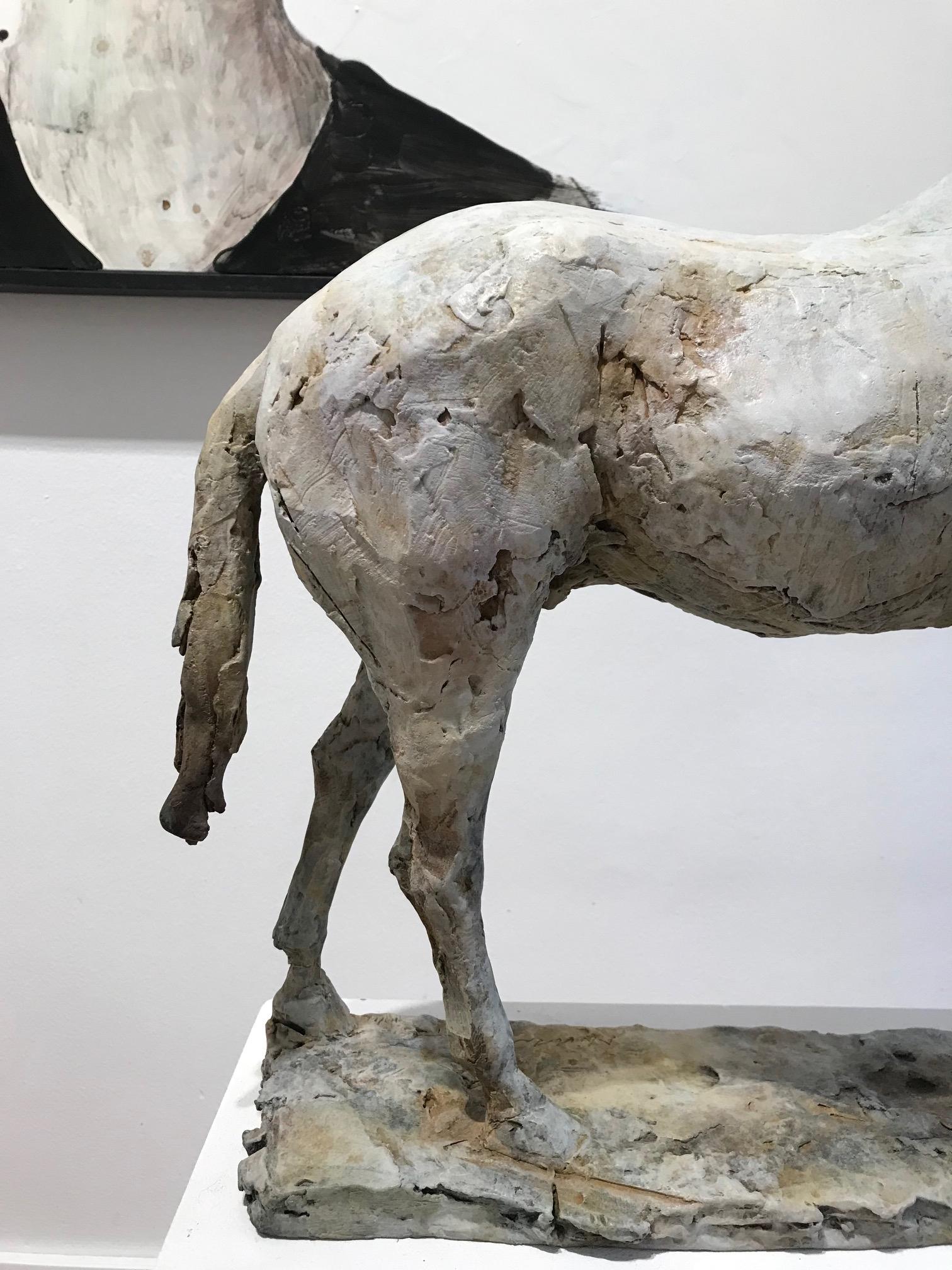 ''Resting with Ancients'', Contemporary Bronze Sculpture Portrait of a Horse 2