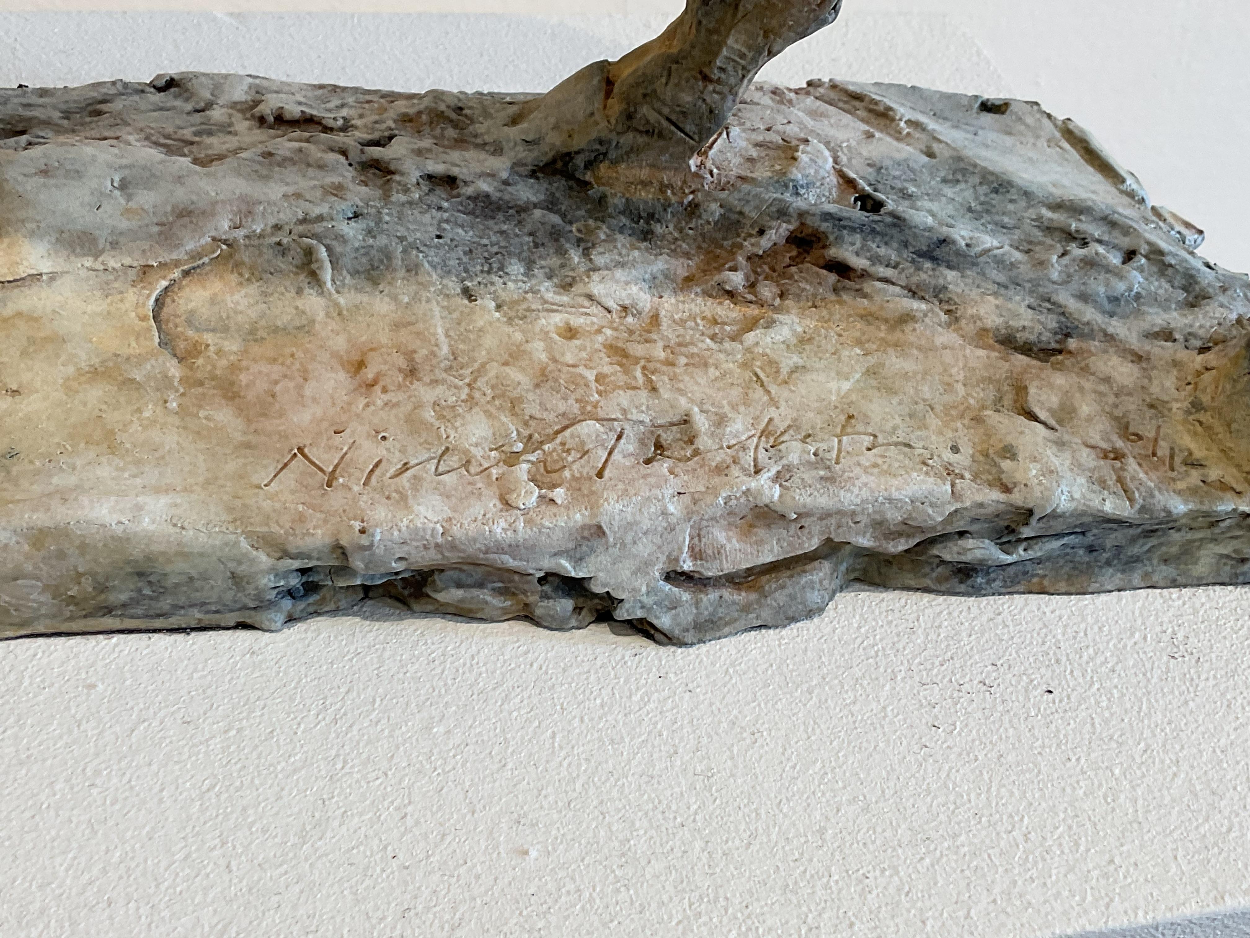 ''Resting with Ancients'', Contemporary Bronze Sculpture Portrait of a Horse 2