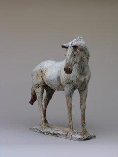 ''Resting with Ancients'', Contemporary Bronze Sculpture Portrait of a Horse