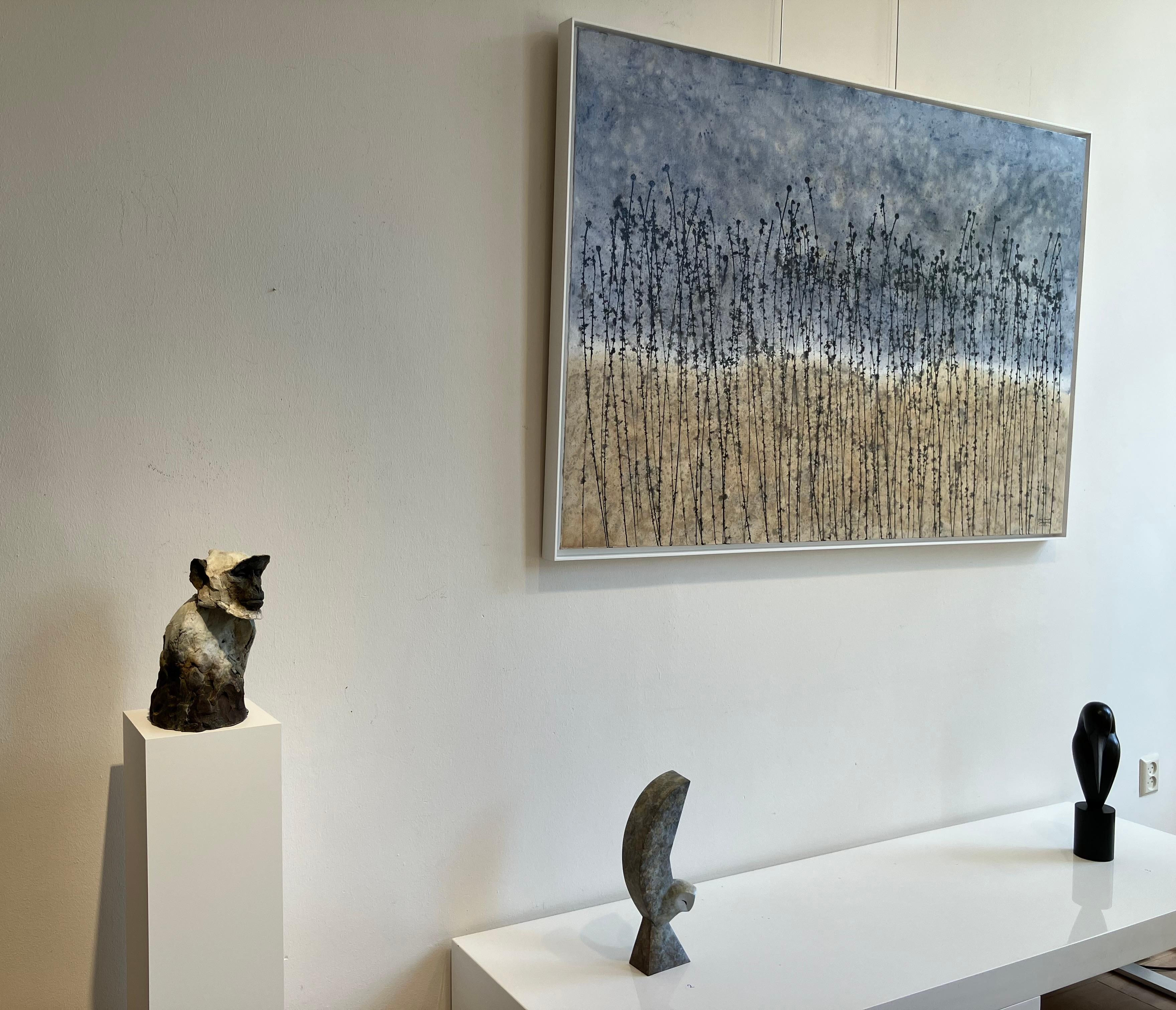 ''Sacred Langur 2'', scultura contemporanea in bronzo di un primate, una scimmia in vendita 6