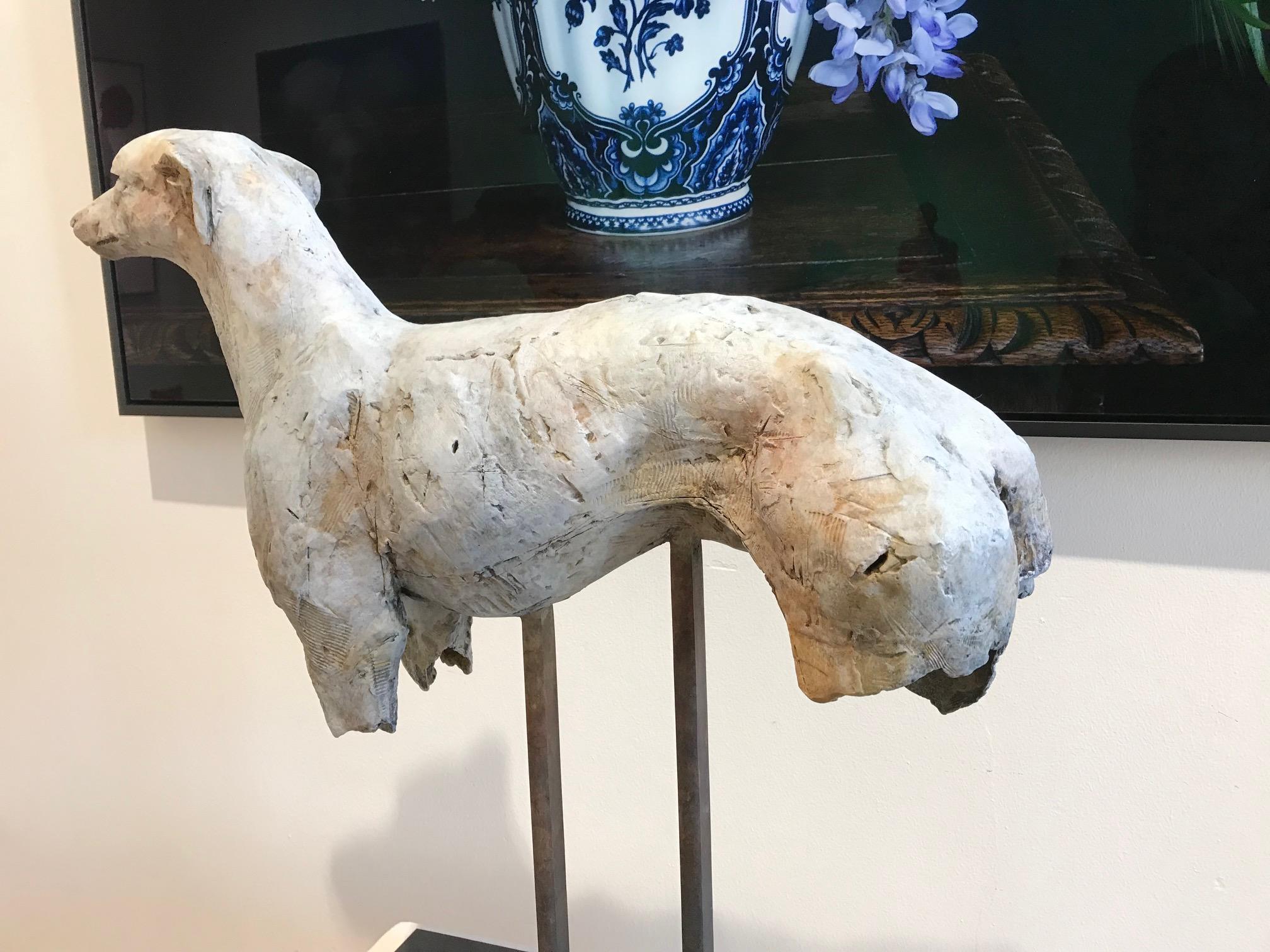 ''Sighthound'', Contemporary Bronze Sculpture Portrait of a Dog, Hound 1