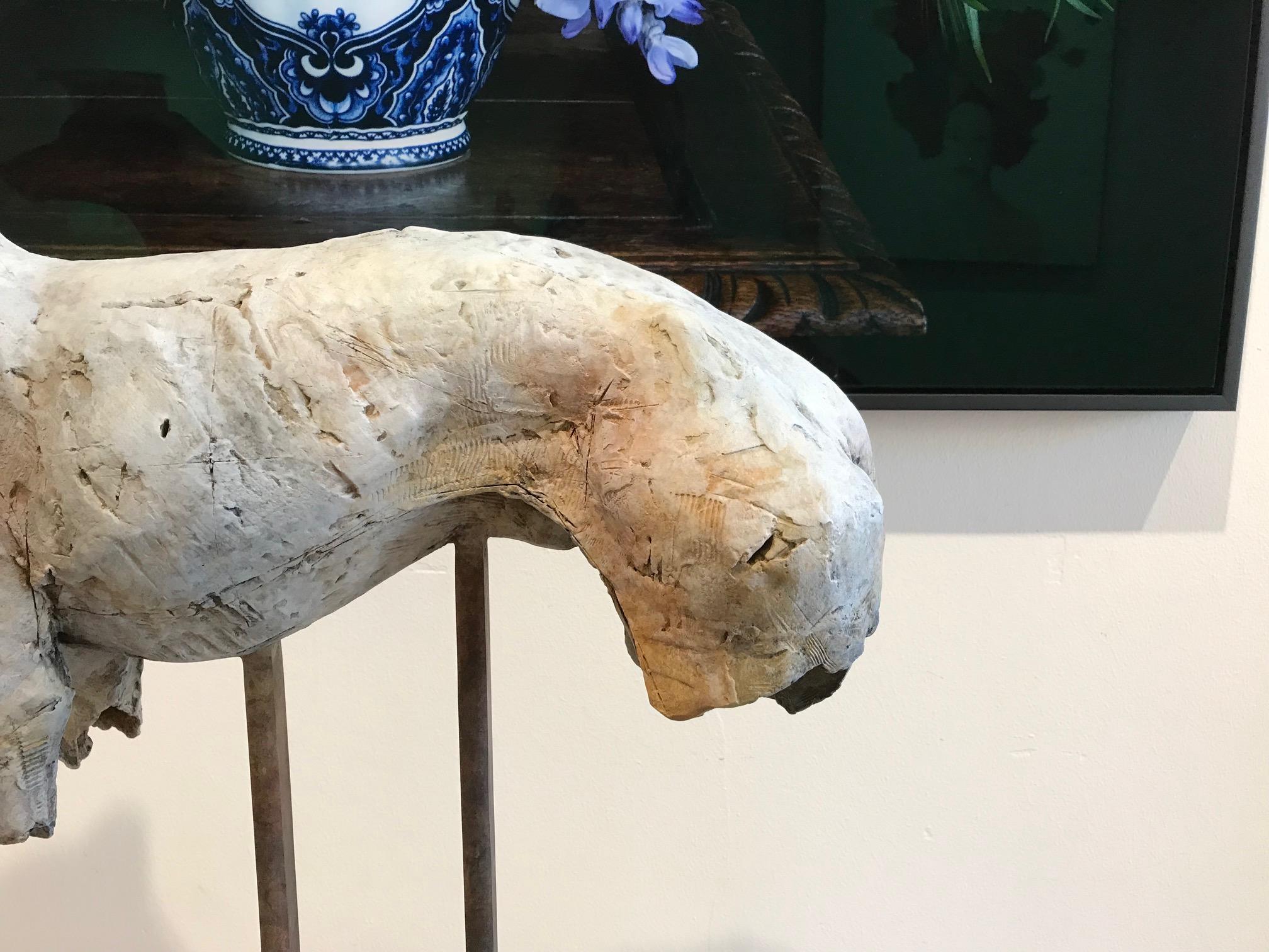 ''Sighthound'', Contemporary Bronze Sculpture Portrait of a Dog, Hound 5