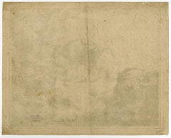 Sleeping shepherdess - pissing cow by Nicolaes Berchem - Etching - 17th Century