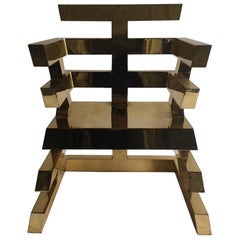 Nicholas Alvis Vega’s iconic brass Aztec chair 1986