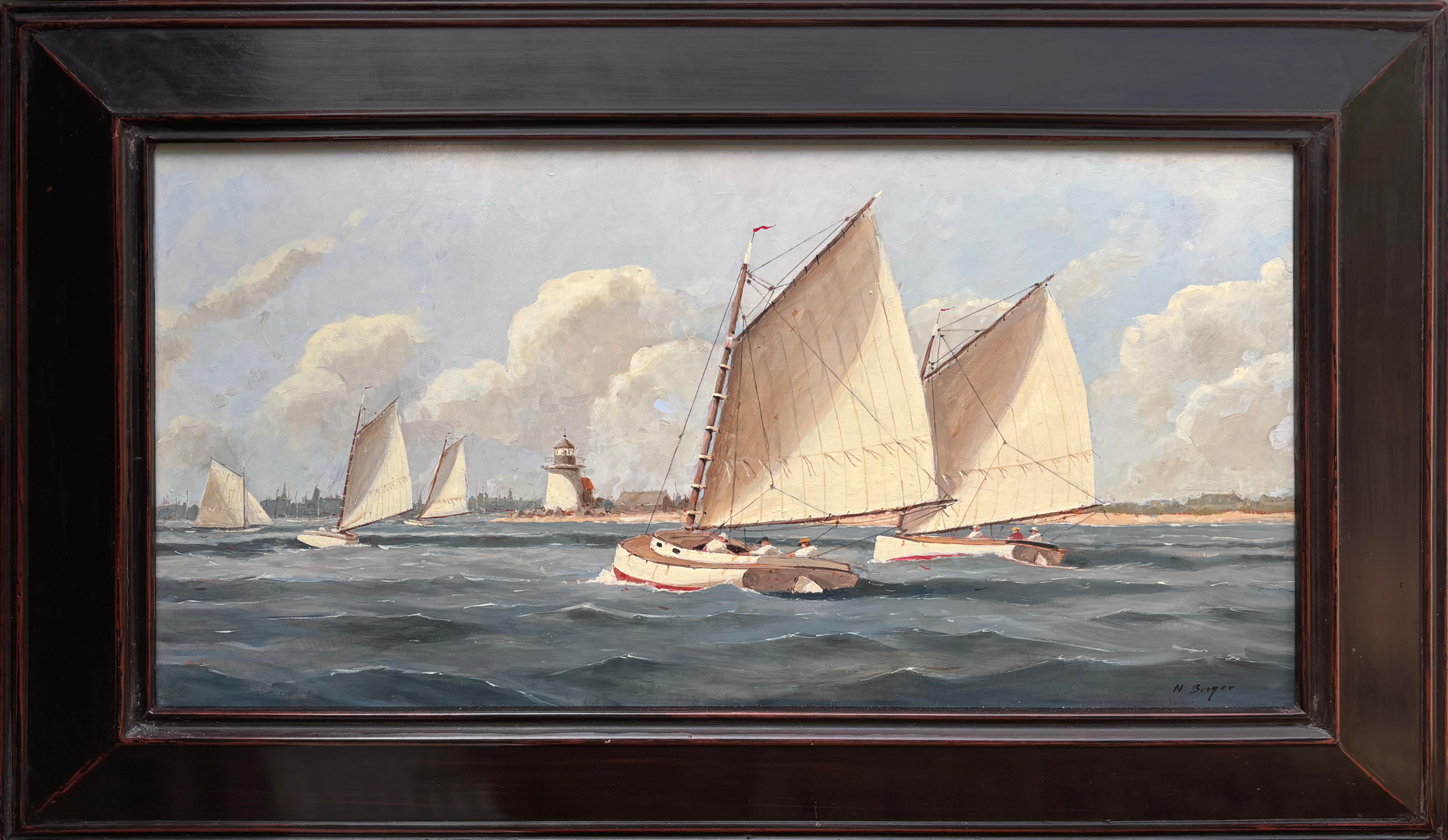 Channel Chop - Painting by Nicholas Berger