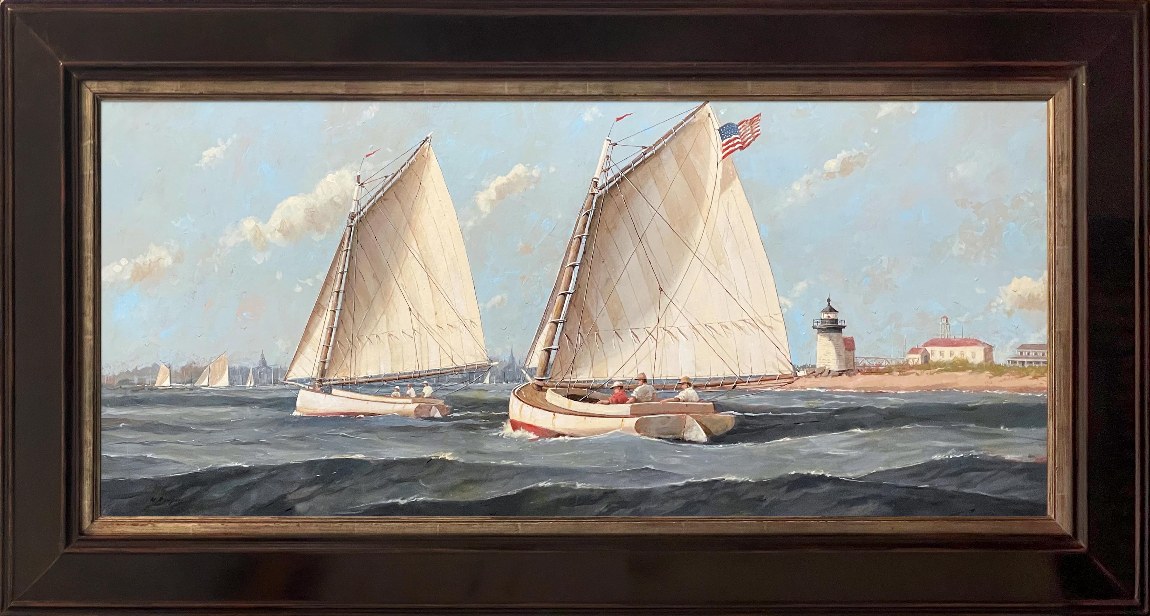 Farben im Wind – Painting von Nicholas Berger