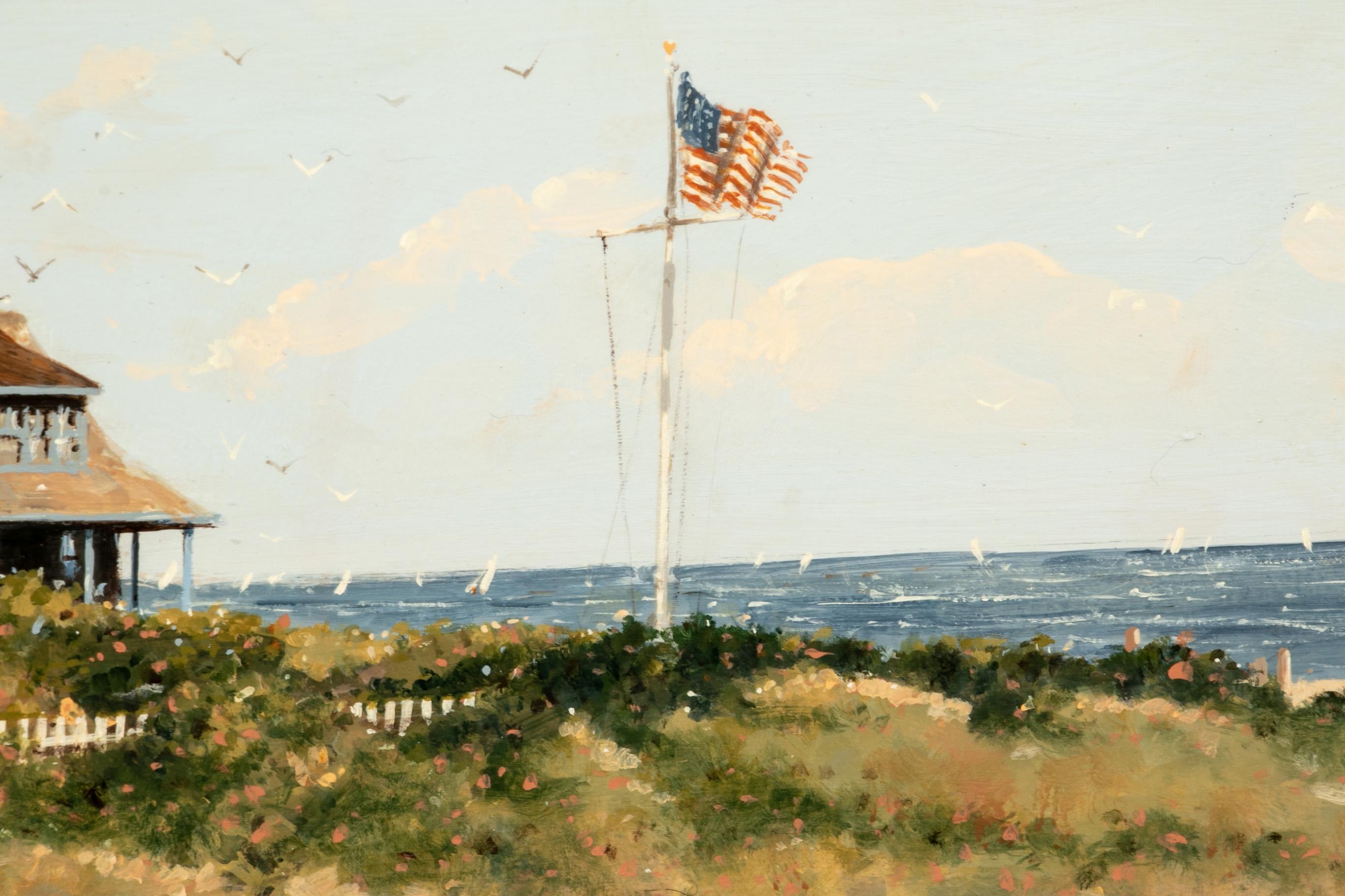American Nicholas Berger Fine Oil on Panel, 