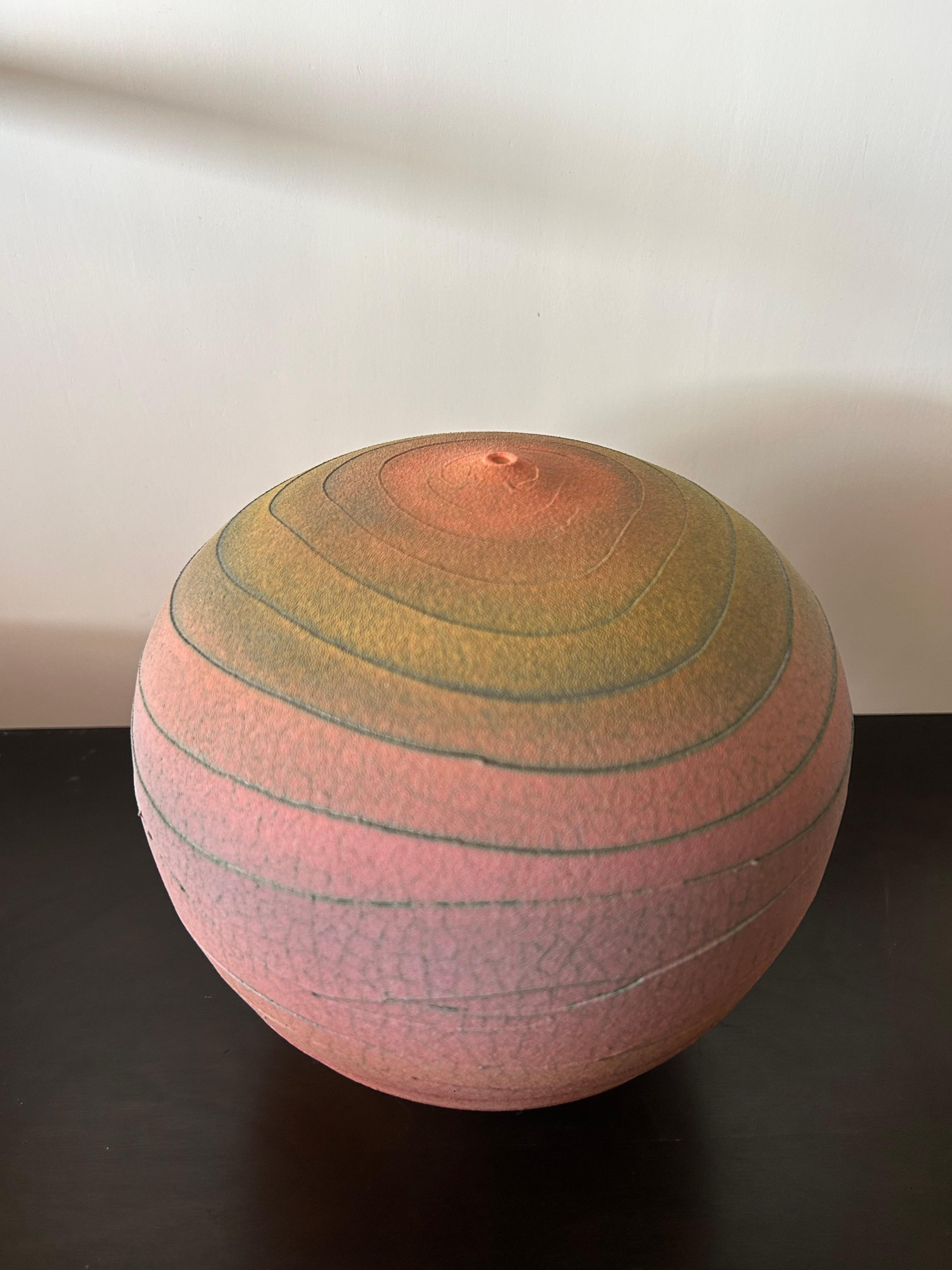 Mid-Century Modern Nicholas Bernard Spiral Ceramic Vessel 2