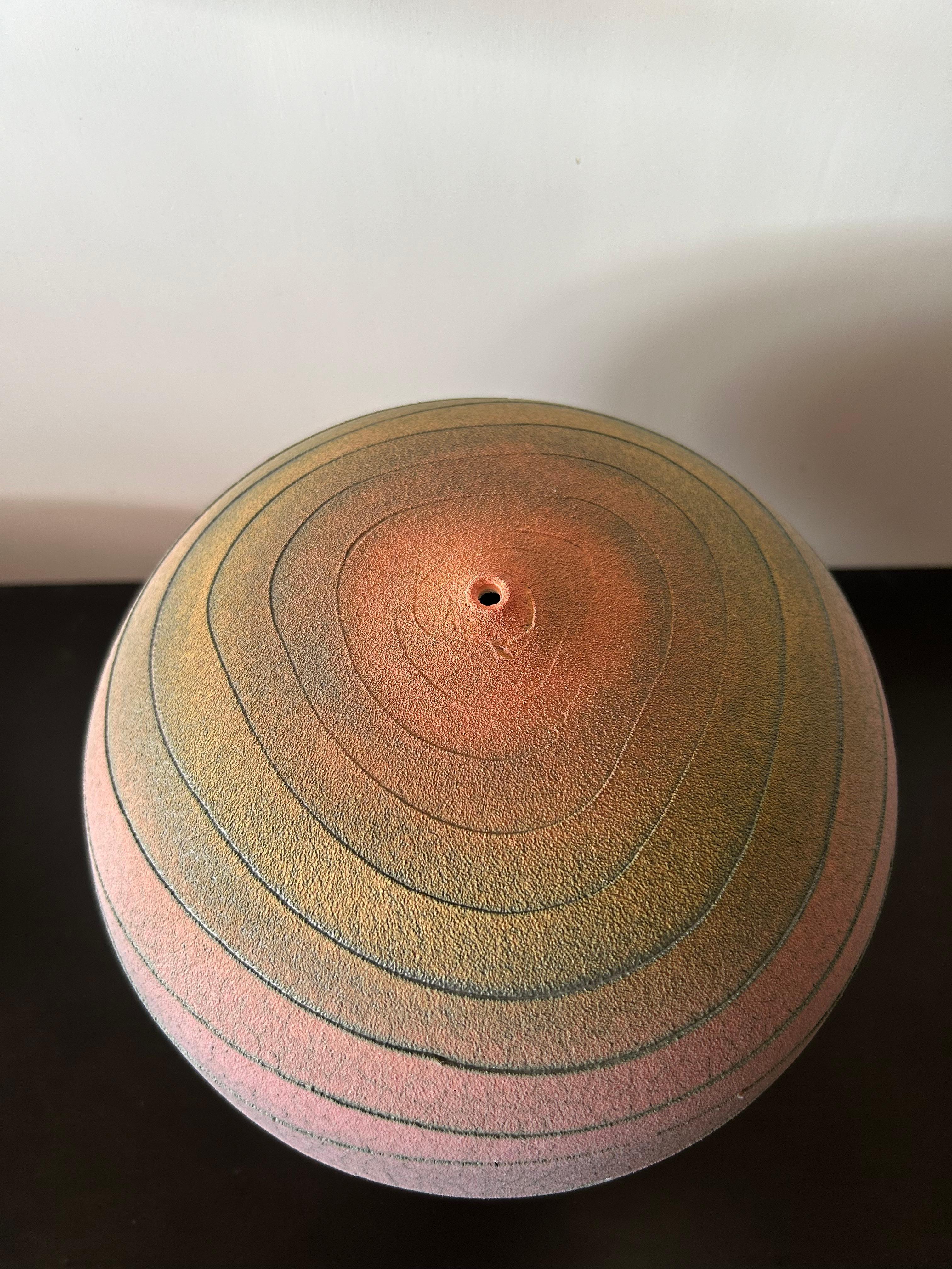 Nicholas Bernard Spiral Ceramic Vessel 2 In Good Condition In Phoenix, AZ