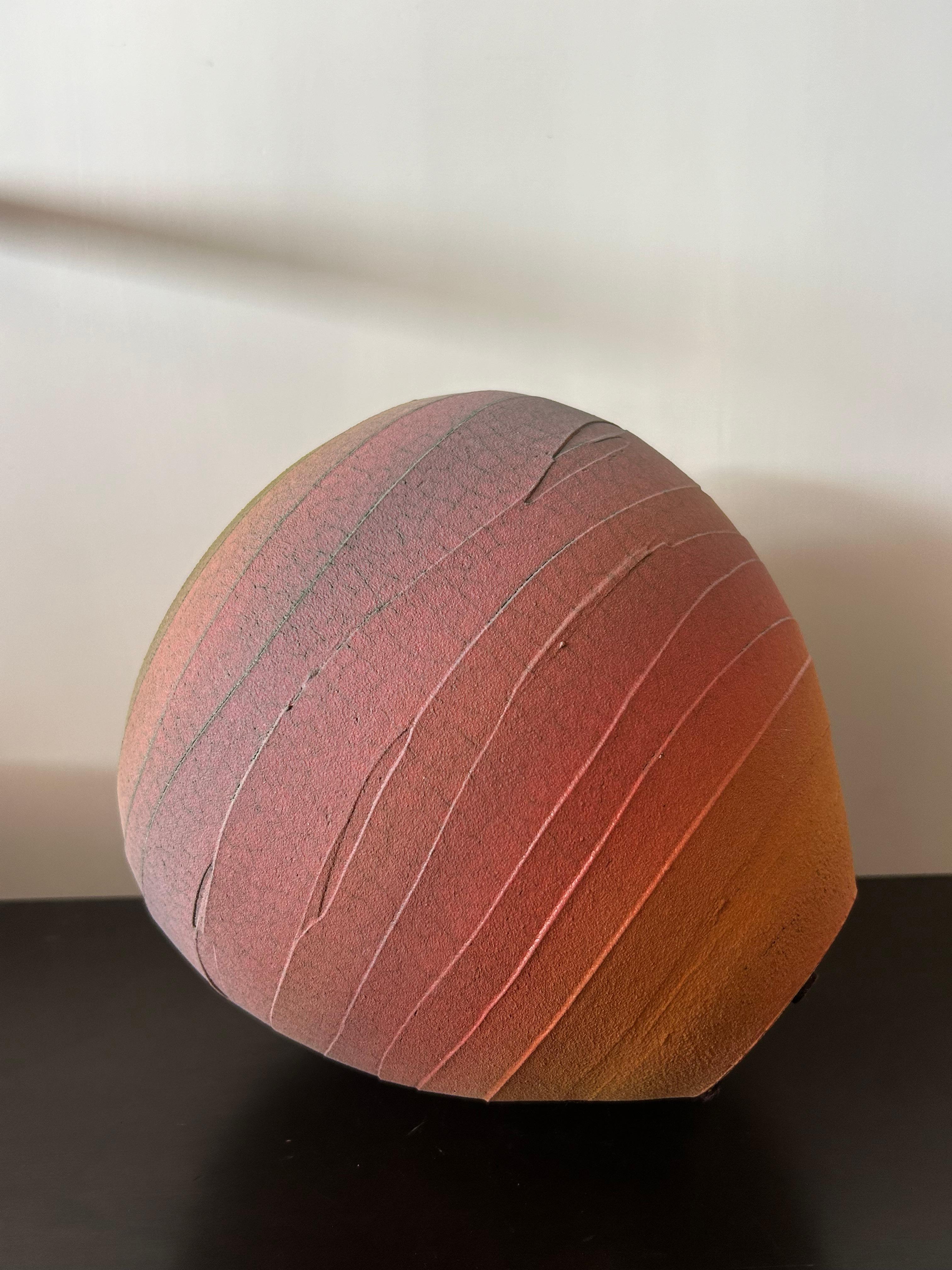 Contemporary Nicholas Bernard Spiral Ceramic Vessel 2