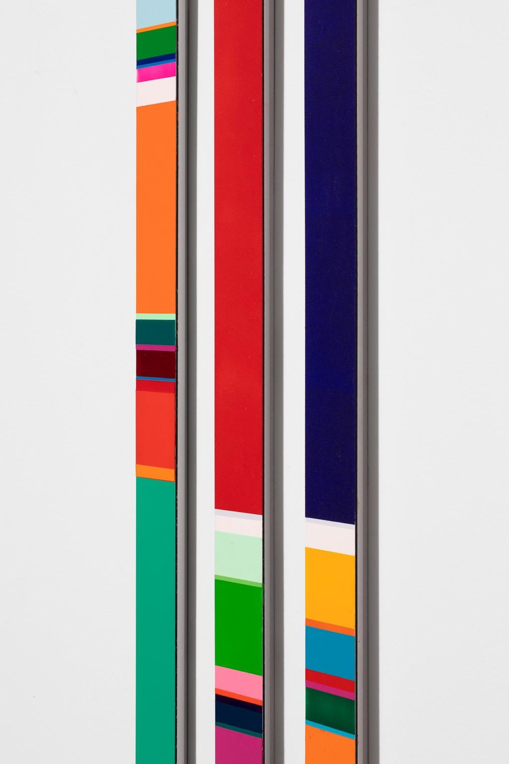Nicholas Bodde Triptych Color Field on Aluminum  For Sale 4