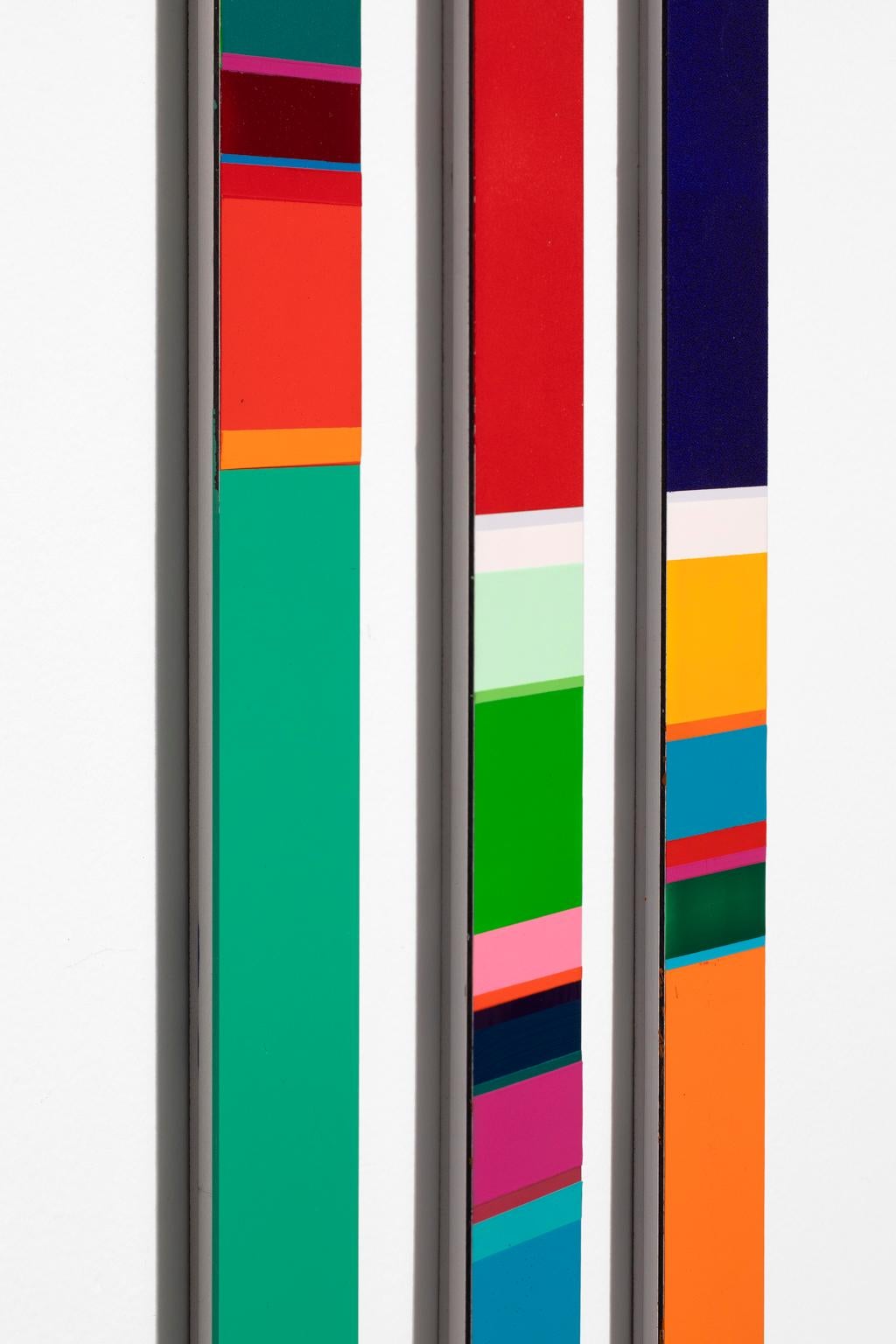 Nicholas Bodde Triptych Color Field on Aluminum  For Sale 5