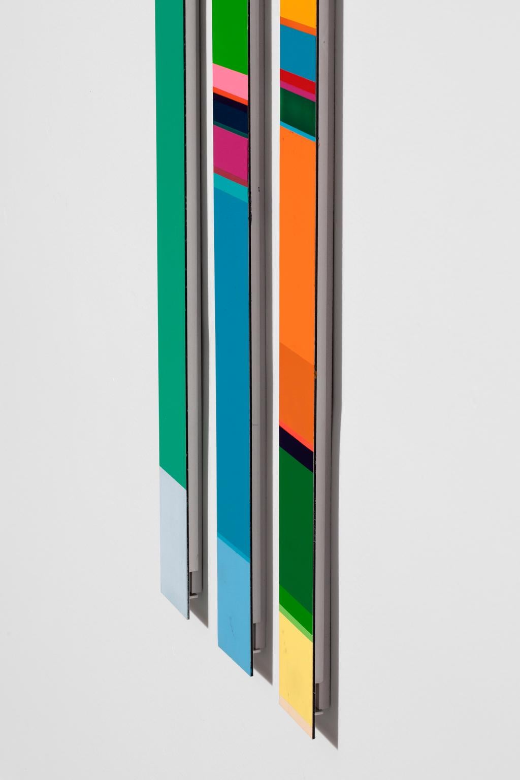 Nicholas Bodde Triptych Color Field on Aluminum  For Sale 6