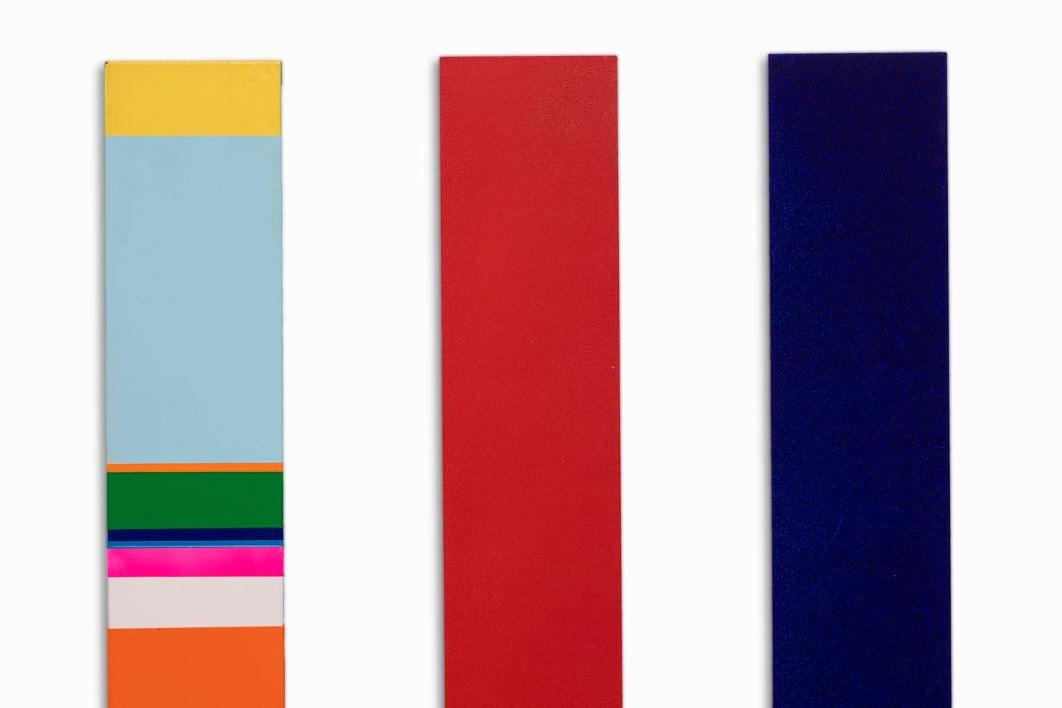 Nicholas Bodde Triptych Color Field on Aluminum  For Sale 7