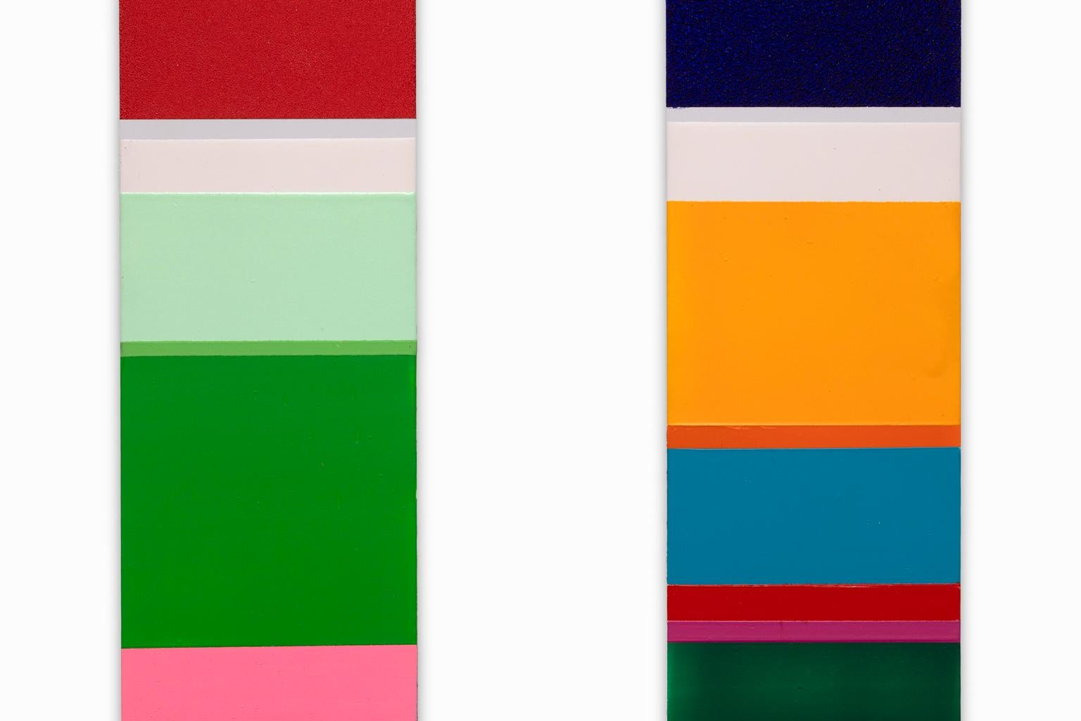 Nicholas Bodde Triptych Color Field on Aluminum  For Sale 8