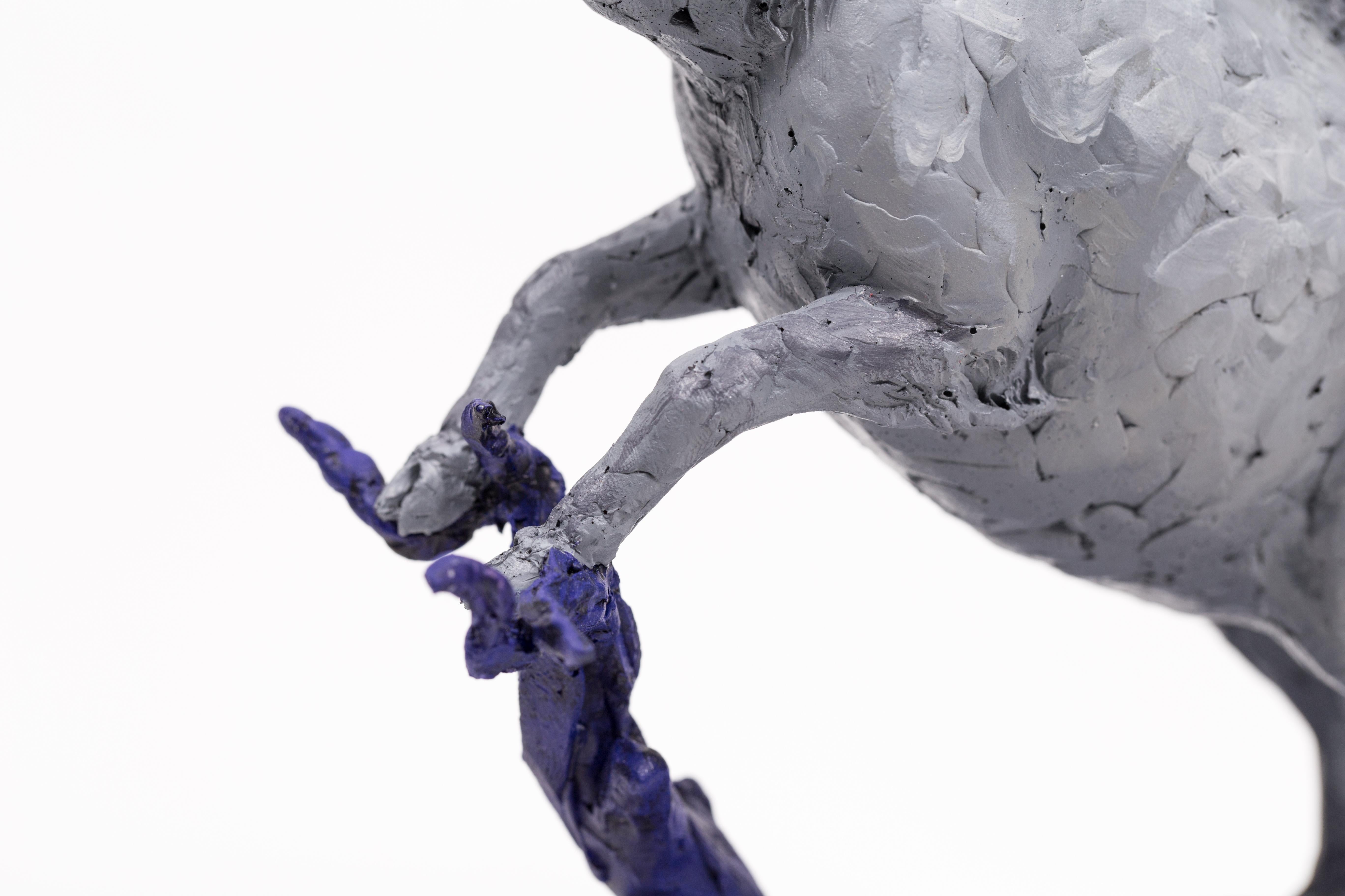 Boar - Gray Figurative Sculpture by Nicholas Crombach