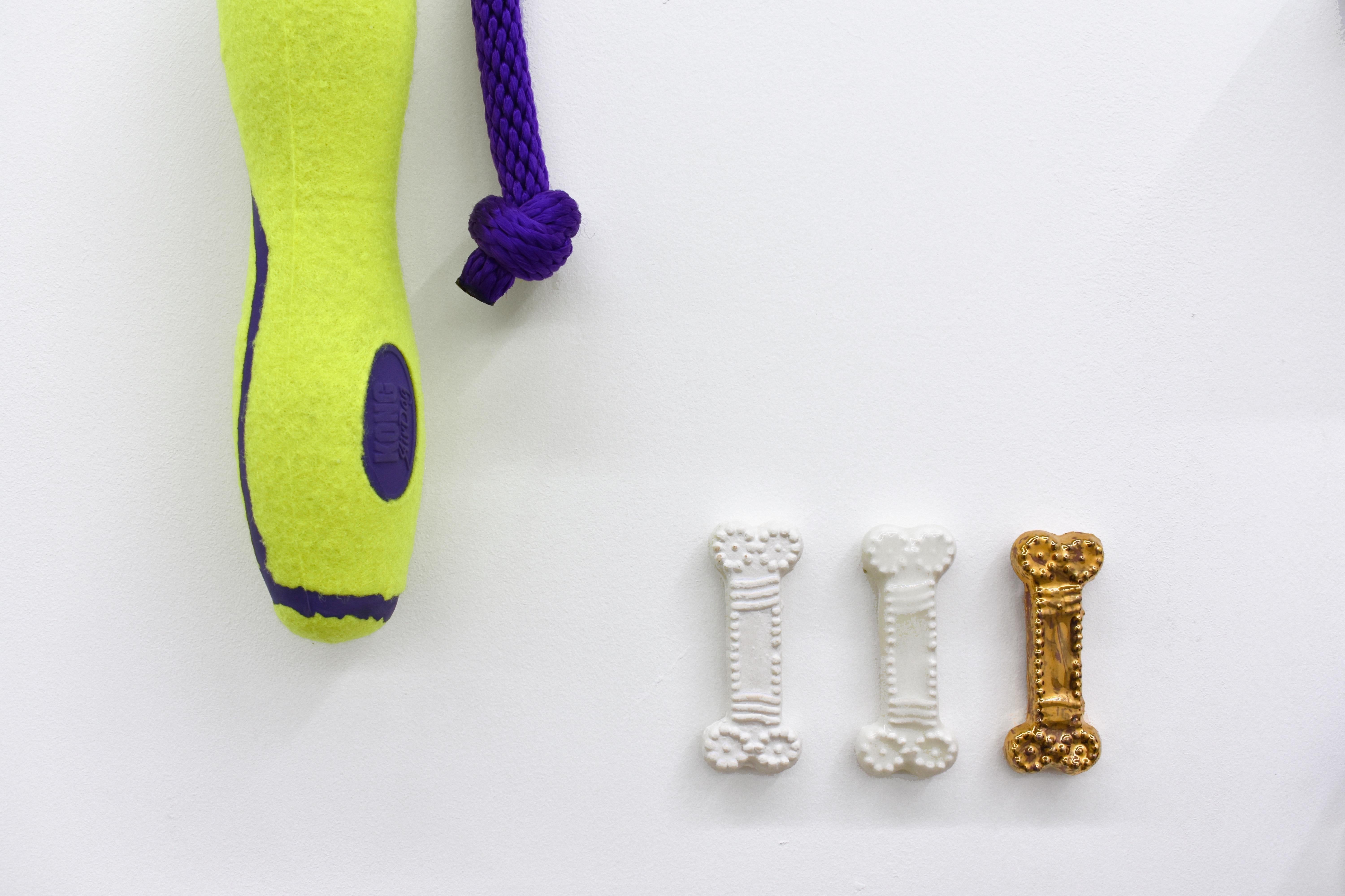 Chew Toys 1 - Gray Figurative Sculpture by Nicholas Crombach