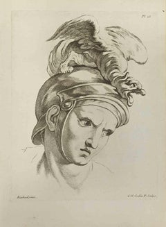 Portrait after Raphael - Etching by Nicholas Cochin - 1755