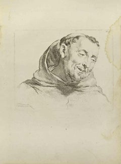 Antique Portrait after Rubens - Etching by Nicholas Cochin - 1755
