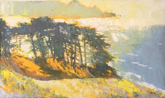 Oben am Baker Beach von Nicholas Coley Abstrakte impressionistische Landschaft