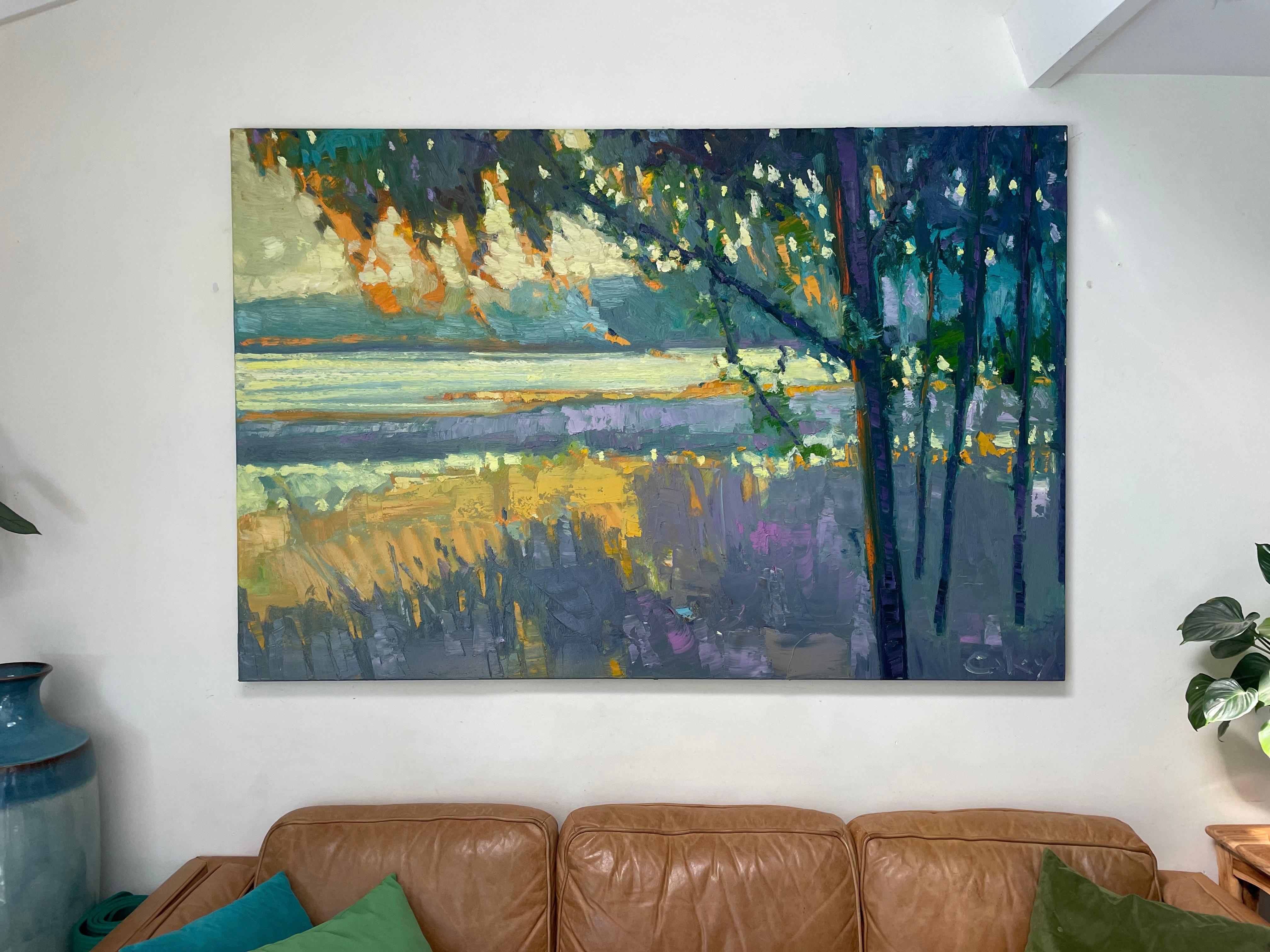Pisces Wood by Nicholas Coley Impressionist Landscape Painting 1