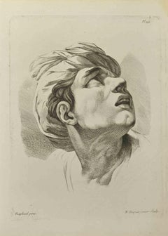 Portrait of a Man after Raphael - Etching by Nicholas Dupuis - 1755