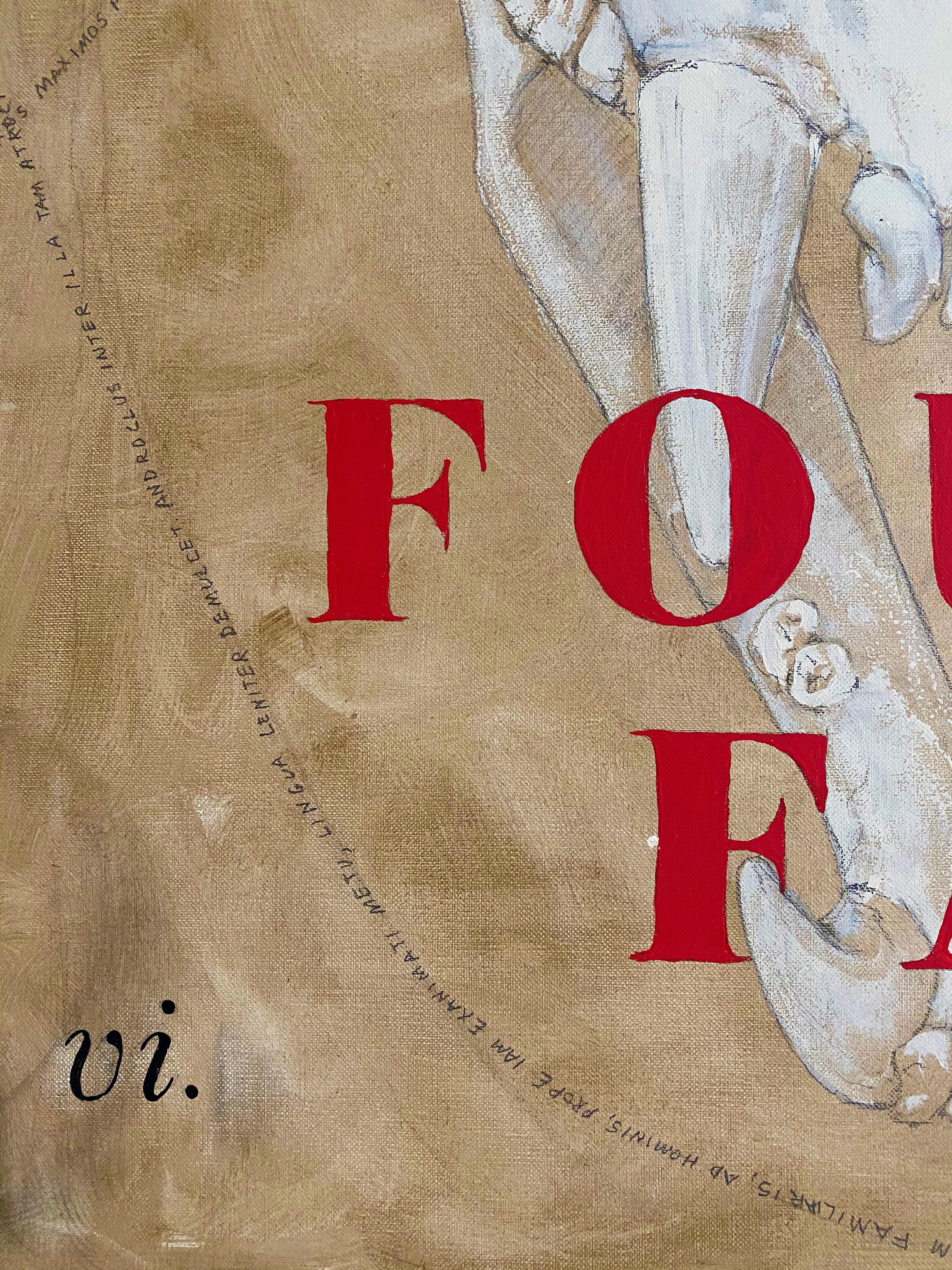 „Found Fat“ (Abstrakt, Neutral, Totenkopf, Kühn, Grafik, Typ, Text, Rot, Grün) im Angebot 2