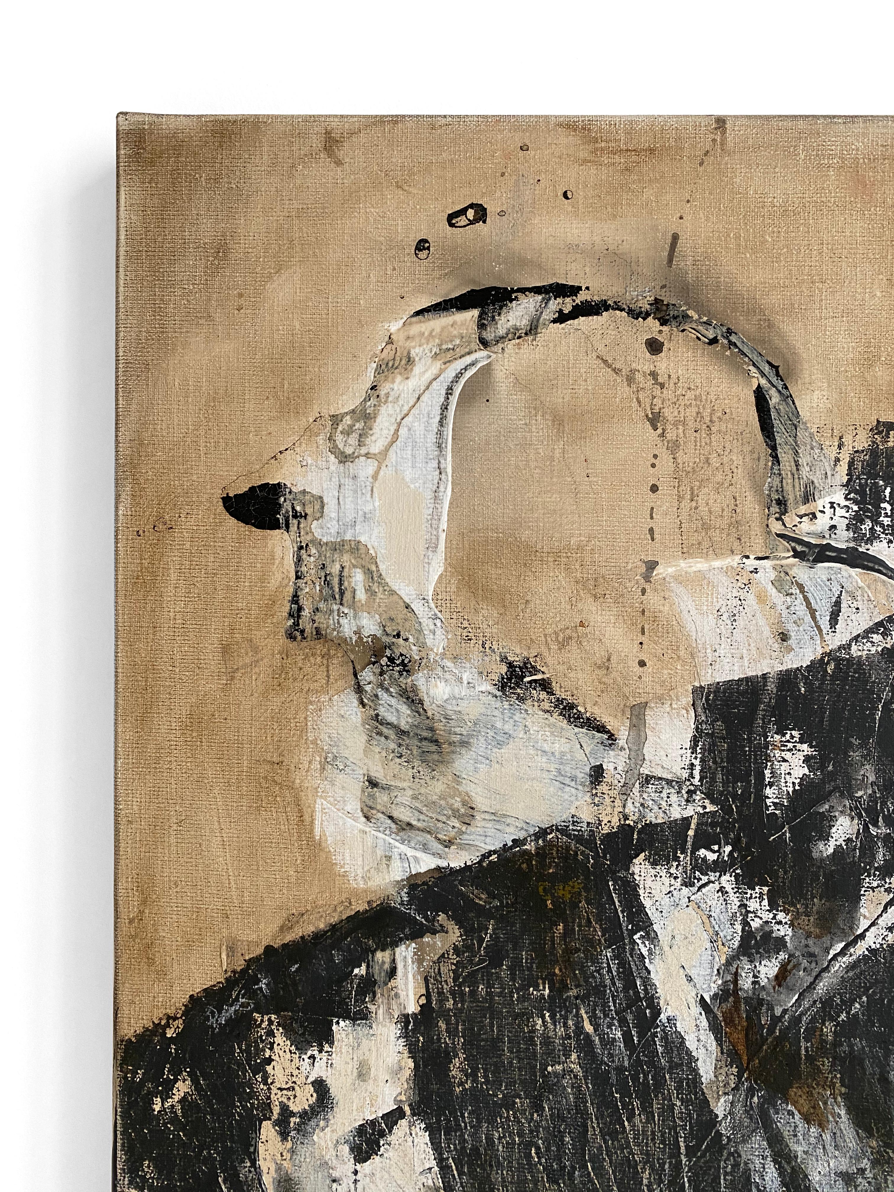 EIN DRINGENDER MANN
2020
Paris, Frankreich

Öl und Acryl auf Leinwand zeigen einen Mann, der versucht, den schweren Panzer seiner Verpflichtungen und seiner Persönlichkeit abzulegen. Eine sehr lose Anspielung auf die Figur aus René Magrittes Gemälde