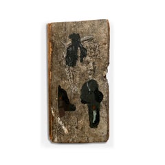 "Congratulazioni" (Astratto, Figurativo, Bianco e nero, Ritratto, Wood antico)