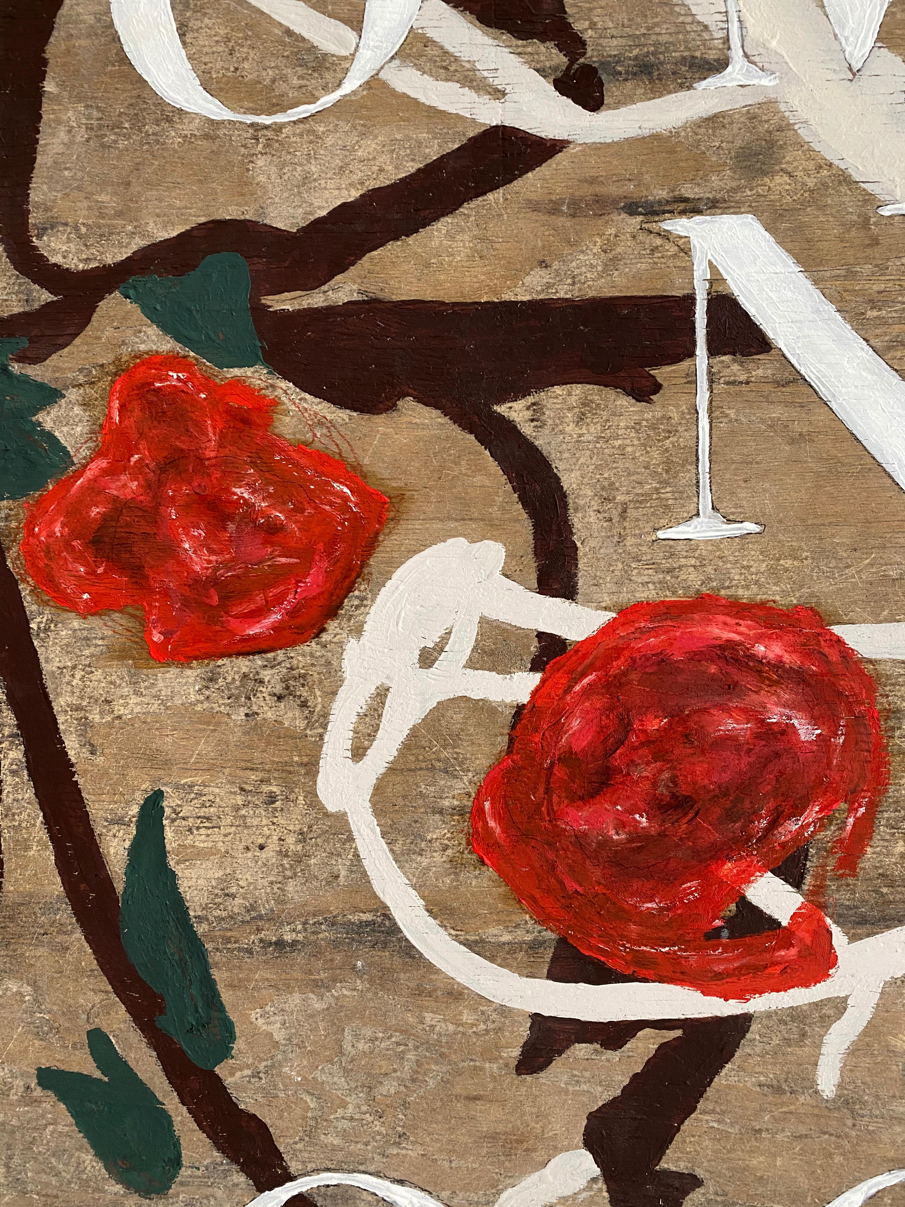 UTERI, TOMBE E STRUMENTI
2020
Parigi, Francia

Le parole dipinte a mano e con caratteri tipografici serif trasmettono vagamente le somiglianze tra il luogo in cui iniziamo e terminiamo la vita - il grembo materno e la tomba - e gli strumenti e i