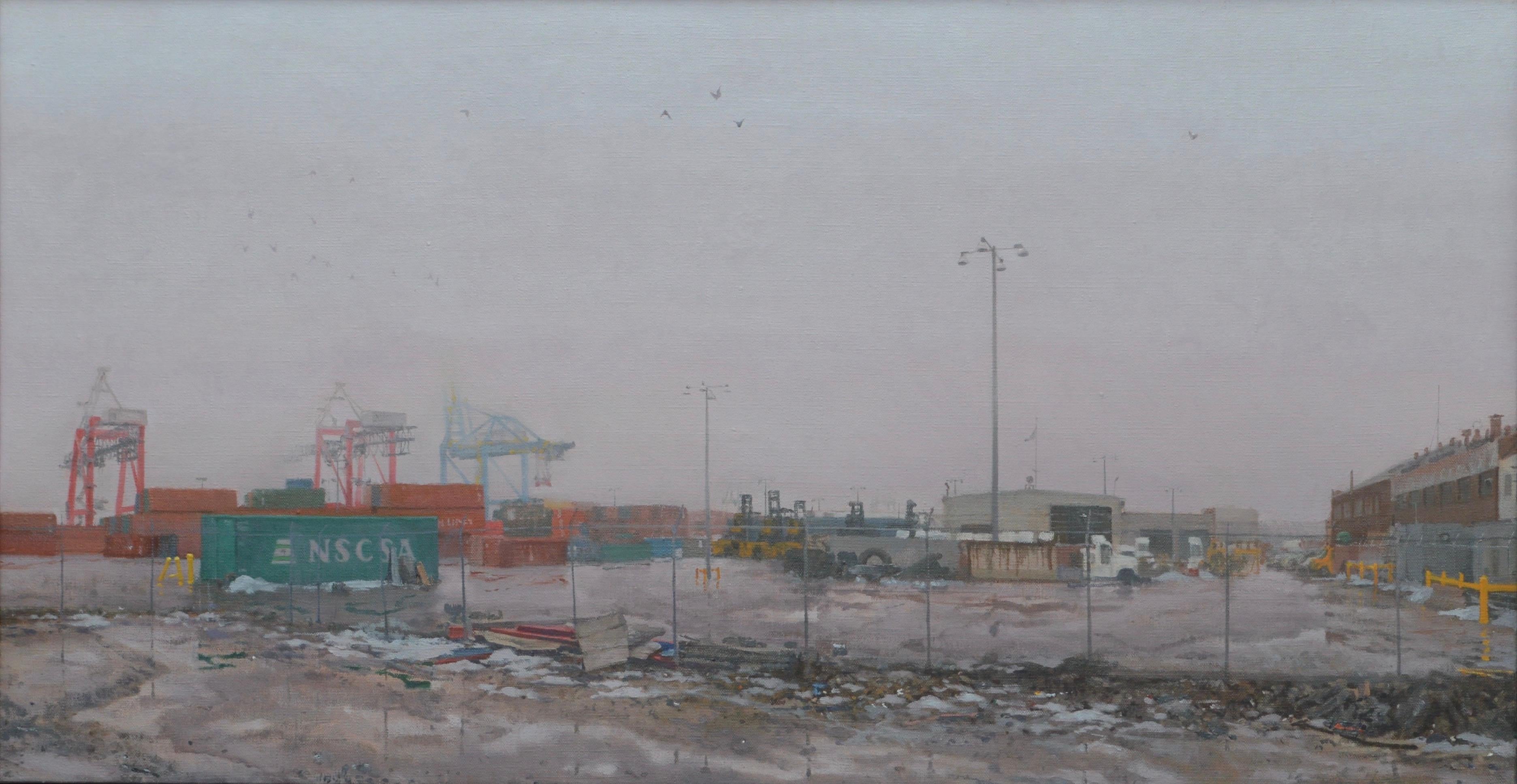 Nicholas Evans-Cato Landscape Painting - Containers