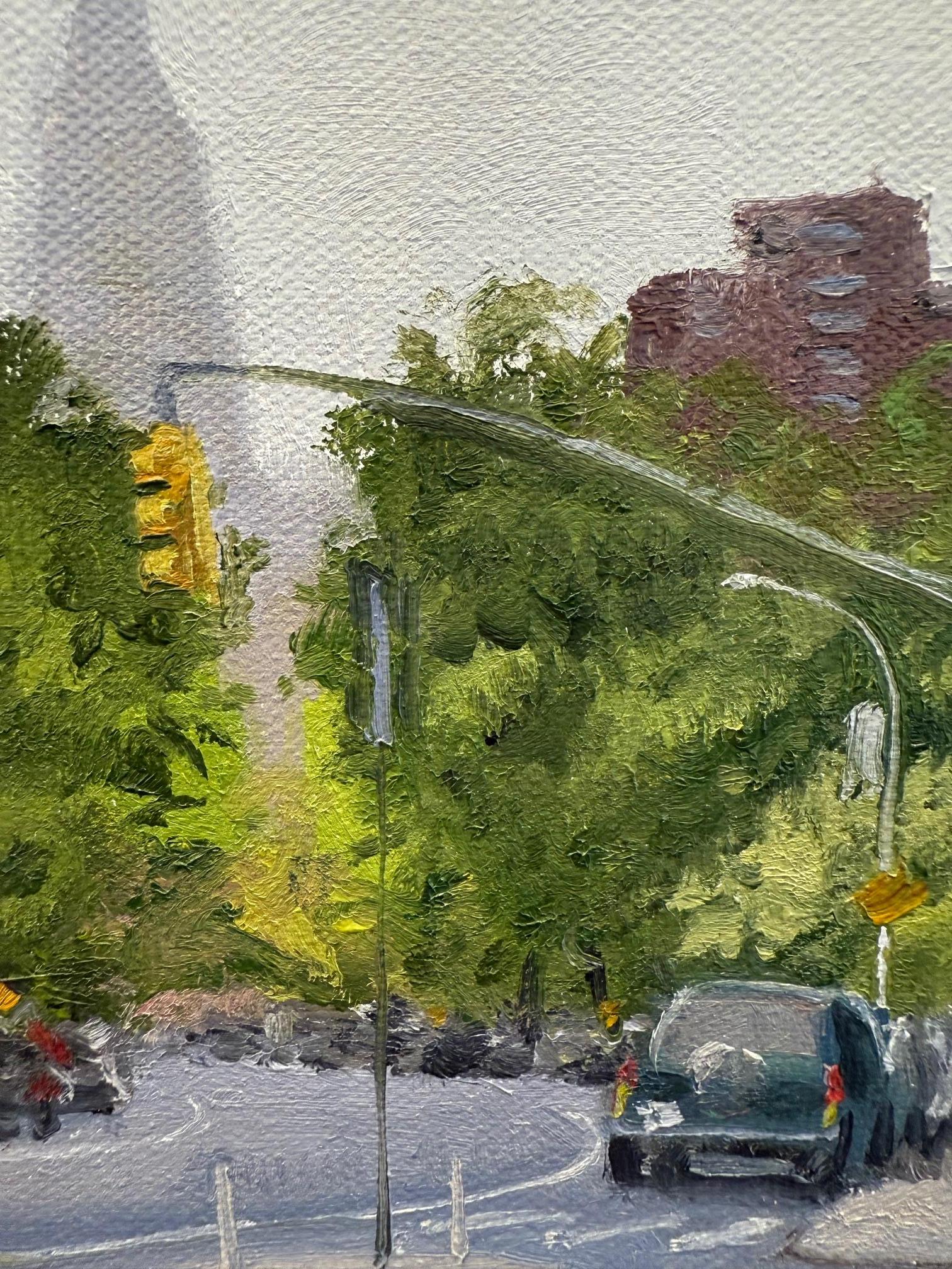 Brooklyn based artist Nicholas Evans-Cato draws his inspiration from the continually changing landscape of New York City. He has stated: “These perspectives are an effort to exploit the pictorial potential of the urban grid.” Fascinated by the many