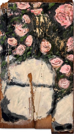 "Sopra le teste" (Astratto, Floreale, Rose, Rosa, Rustico, Vintage, Wood antico)