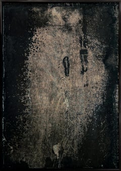 "Campanis Noctis" (Abstract, Dark, Black, Contemporary, Framed)
