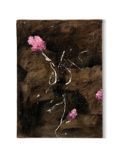 „For Granted I.“ (ruhig, floral, weich, natürlich, abstrakt, antik, französischer Leinen)