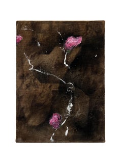 "For Granted II." (tranquilo, floral, suave, natural, abstracto, lino francés antiguo)