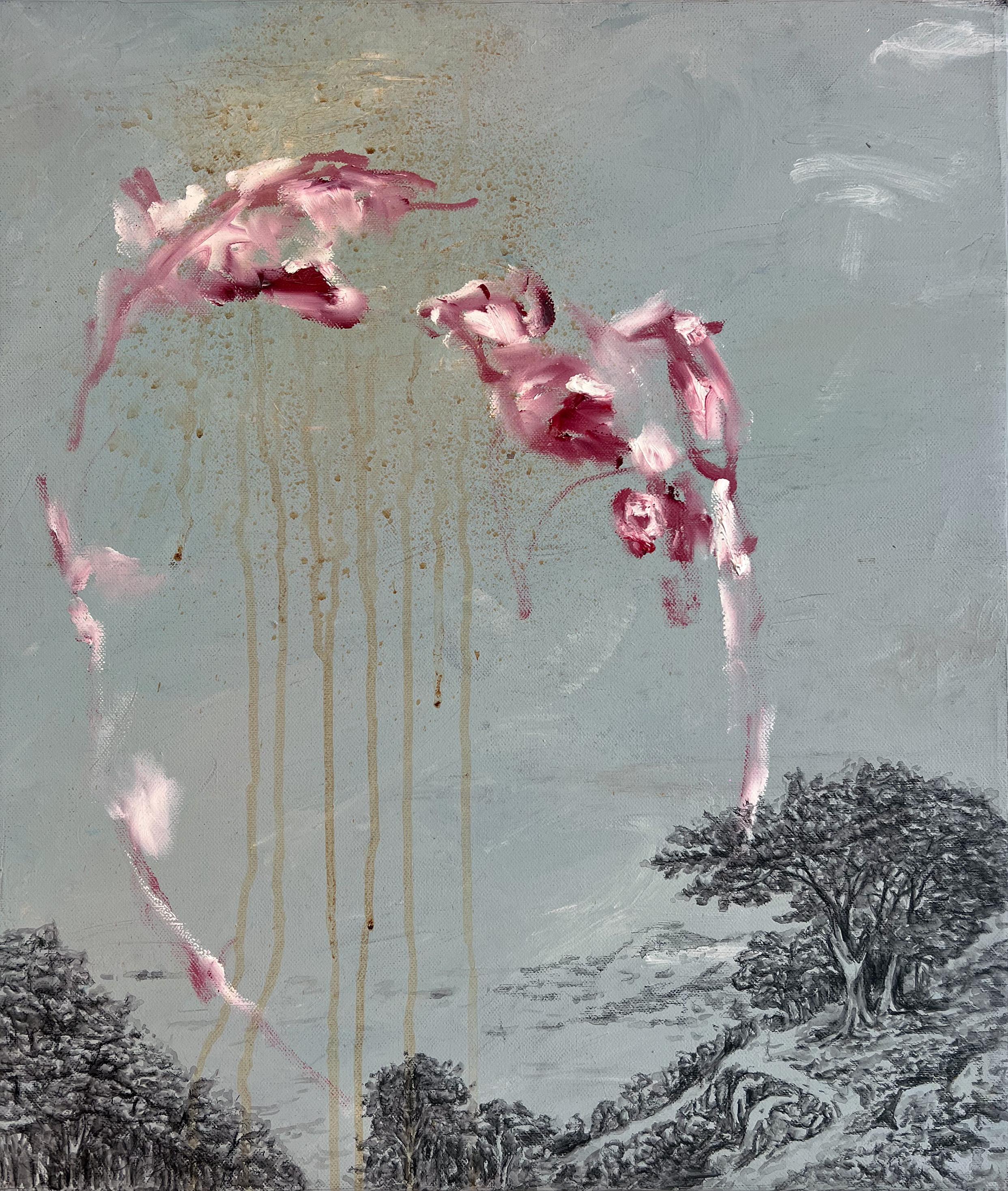 Nicholas Evans Landscape Painting - Holy Split I Mixed Media Original Painting on Canvas, Abstract Landscape, 2026