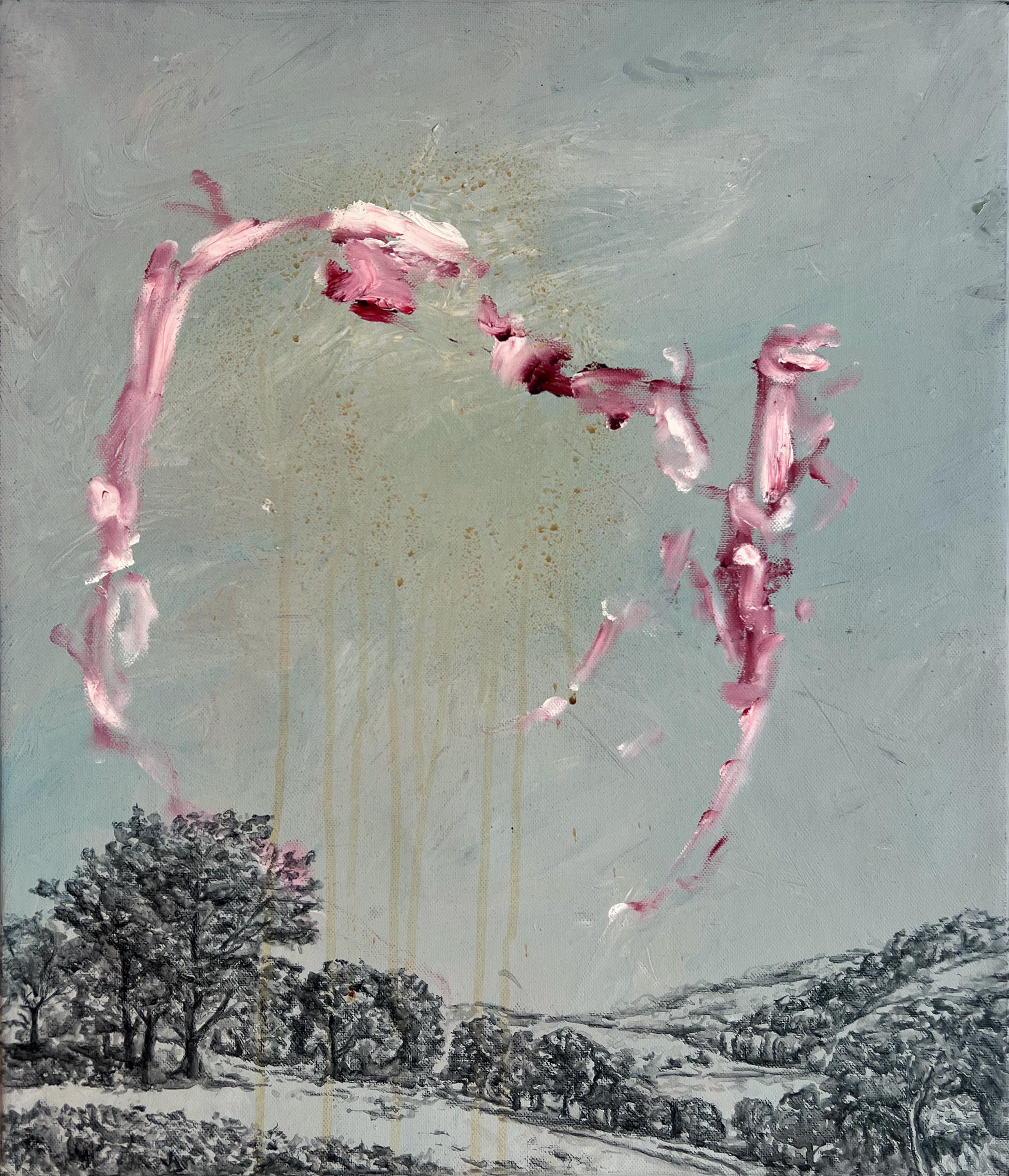 Holy Split II Mixed Media Painting on Canvas, Abstract Landscape, 2026