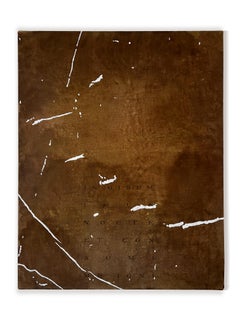 " In Girum Imus " (type, poésie, teinture, naturel, neutre, Brown, lin ancien).