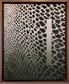 Lacuna 1, Painting, India Ink on Antique Cotton, Modern Abstract Art, Framed