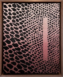 „Lacuna 2“: Rosa, Tier, Grafik, Kühn, Muster, Modern, Natur, Reptil, Paar