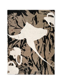 "Lus Osculi" (Pintura abstracta en blanco y negro, gráfica, de inspiración romana, neutra)